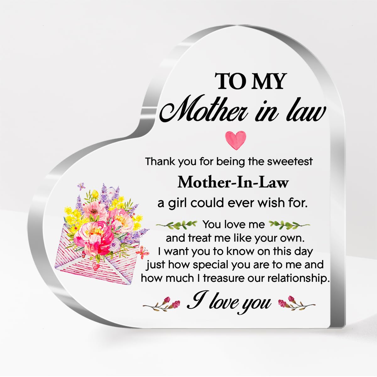 Inspirational Desk Sign - Motivational Desk Signs - Encouragement Desk Decor - Motivational Quote Clear Desk Decorative Sign Home Office Bedroom Acrylic Desk Decor (4 x 4 Inches)