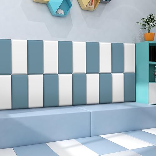 Paneles tapizados de pared para niños, paneles de pared tapizados para cabecera, despegar y pegar, almohadilla de protección de pared para tatami,