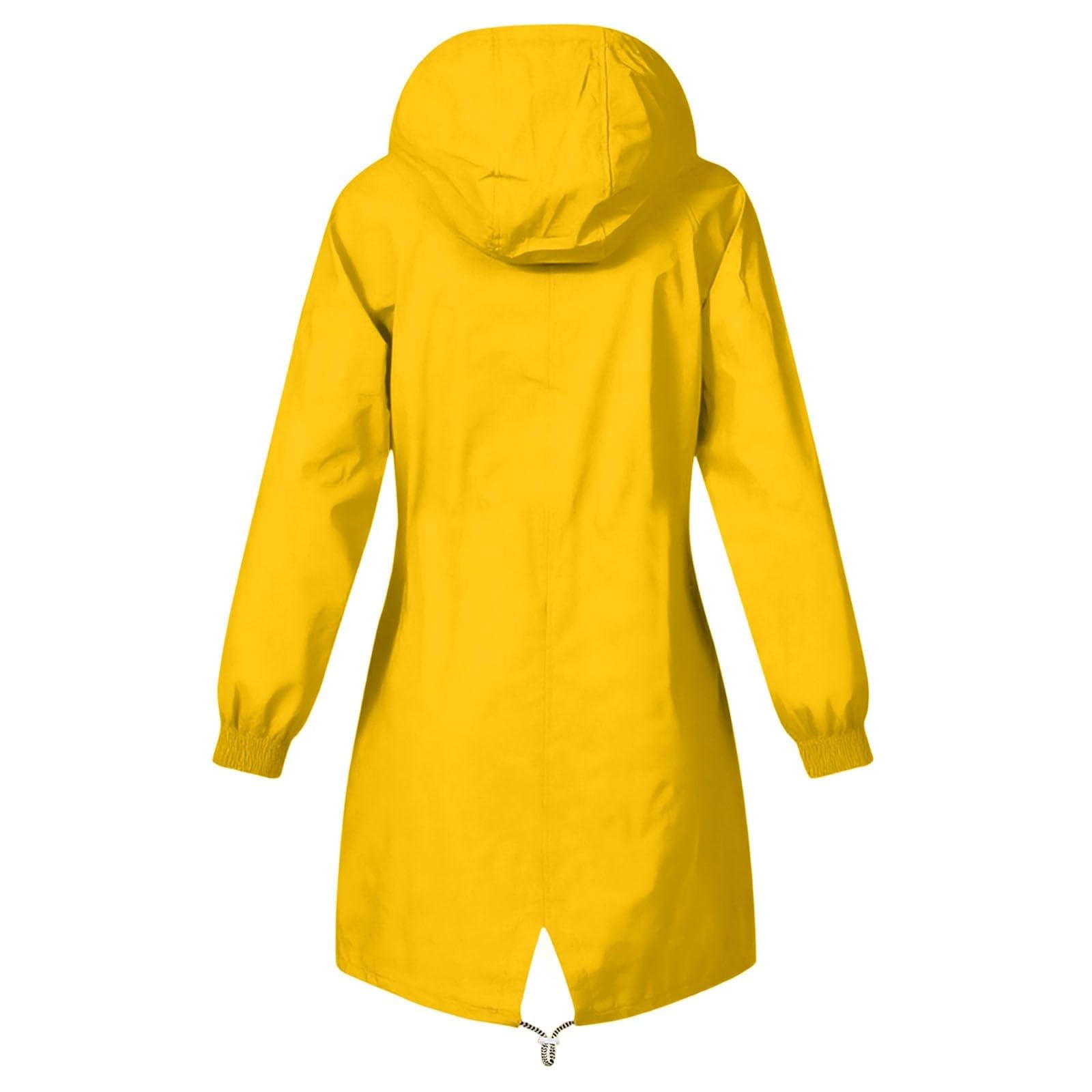 Genérico Chaqueta cortavientos anorak ligera senderismo capucha bolsillos rayas aventuras al aire libre mujeres