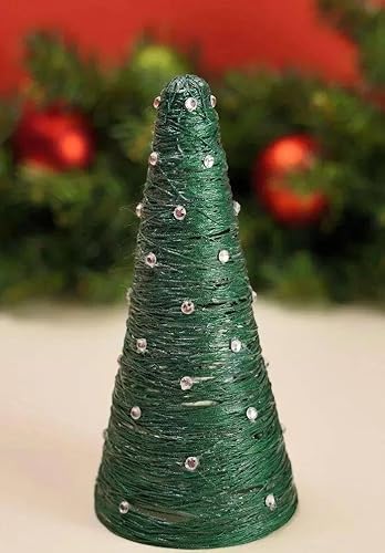 Miniatura 6 de Crafare Paquete de 6 conos de espuma para árbol de poliestireno de 2.75 x 7.87 pulgadas para proyectos de árbol de Navidad, boda, mesa, centro de