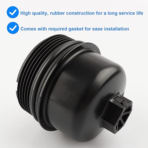 Miniatura 3 de Tapa de carcasa del filtro de aceite, repuesto 917-066, 917066 compatible con Mini Cooper - Mini Cooper 2007-2015, Mini Cooper Countryman 2011-2017,