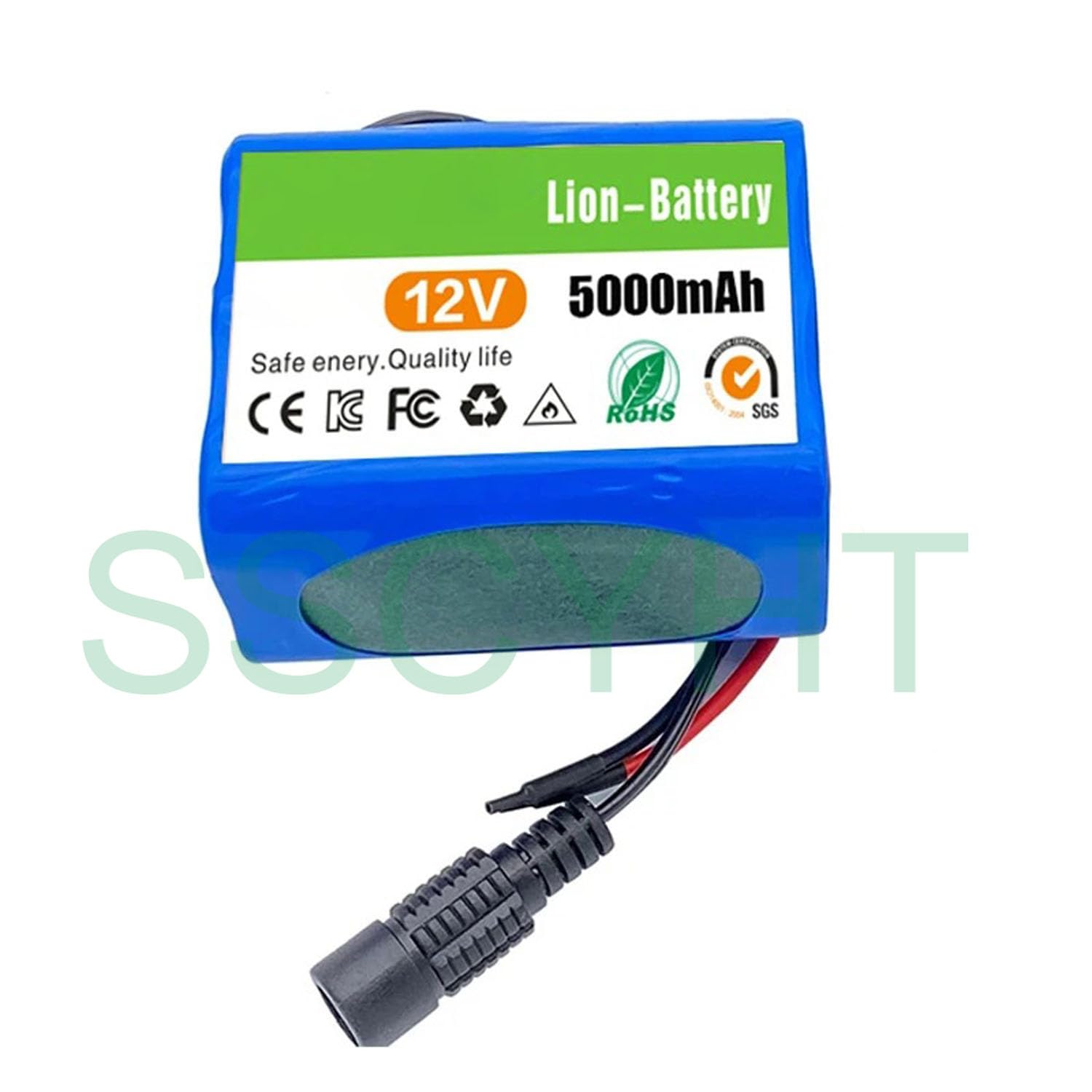 Amazon.com: SSCYHT 12 Volt Lithium Battery Pack 3S2P 12V 5000mAh