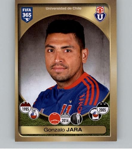 2016-17 Panini FIFA 365 Stickers CentralSouth America #163 Gonzalo Jara Universidad de Chile Official Soccer Album Sticker in Raw (NM or Better)