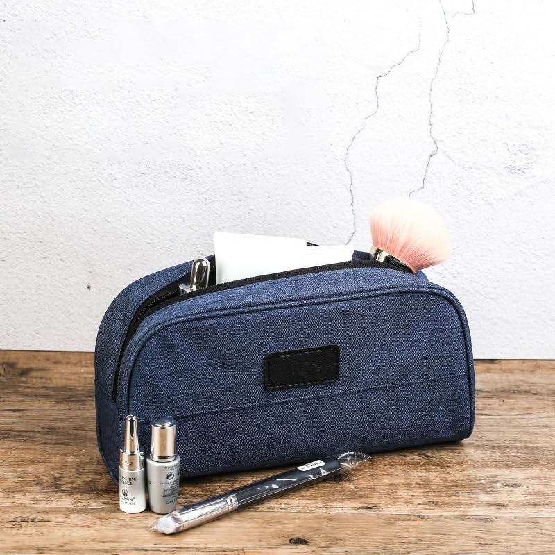 Borsa da Toilette da Uomo in Tessuto Oxford, Borse per Il Trucco da Viaggio con Cerniera, Pochette portaoggetti, Borsa cosmetica, Organizer per Cosmetici di Grande capacità, Idea r
