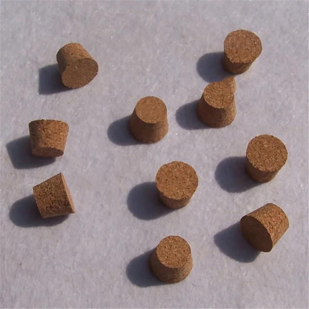 Vetreria da laboratorio Tappi for tubi in legno da laboratorio da 16 * 12 * 12 mm, piccoli tappi for bottiglie di vetro, tappi morbidi for esperimenti(200pcs)