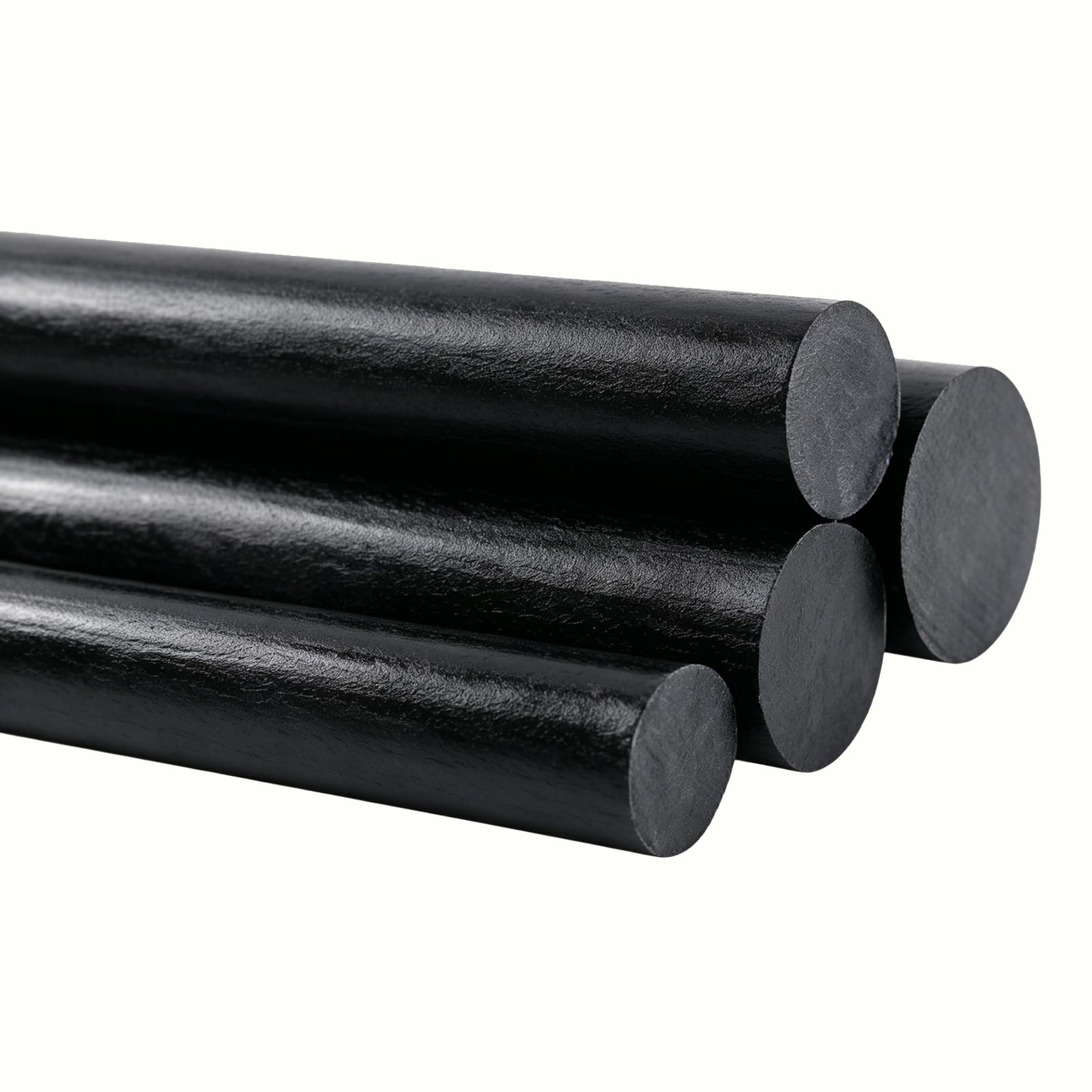 HGCOEYR Fiberglass Rods, Black Fiberglass Rod 50cm 4 Pcs 1-3mm(1mm)