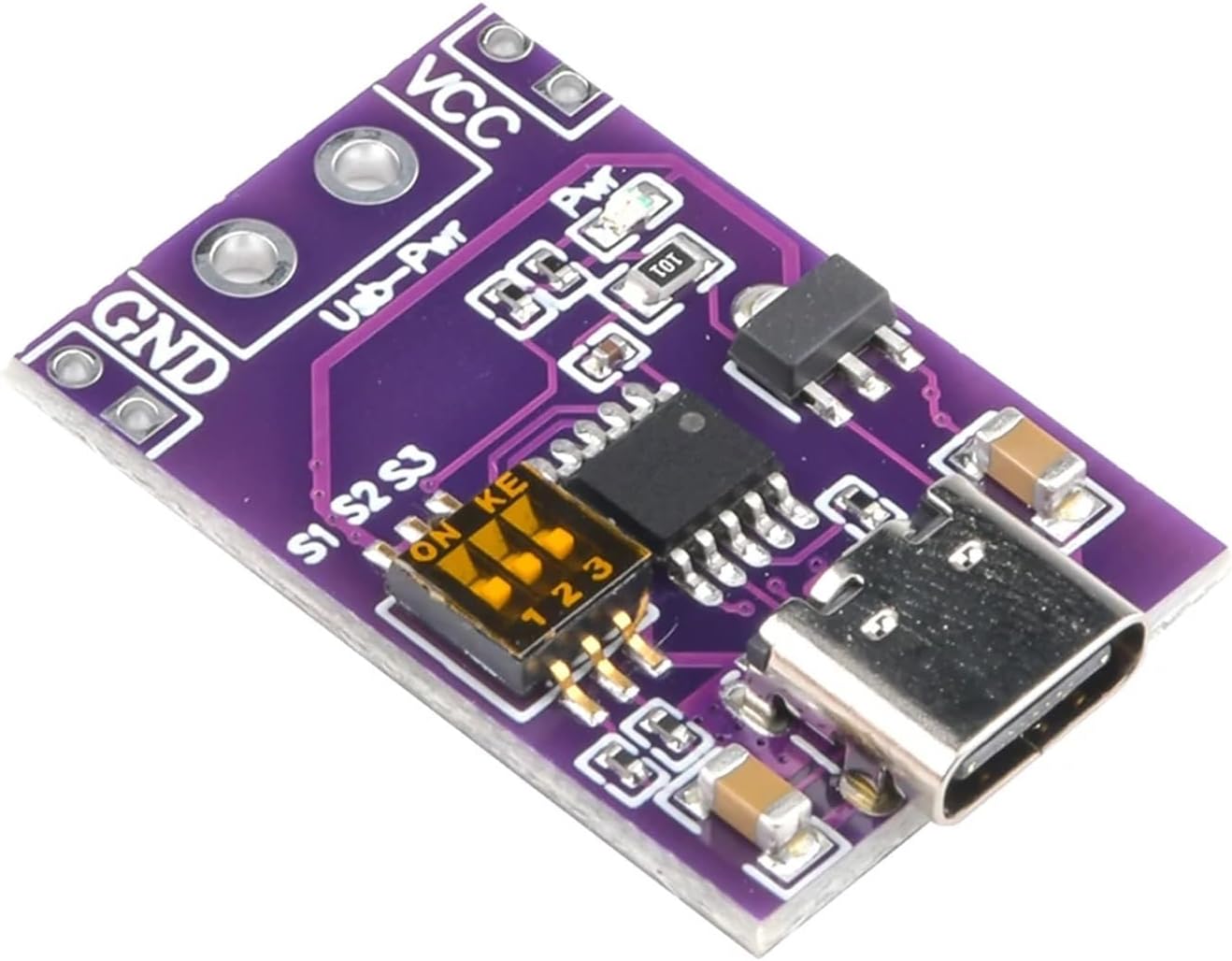 1/5PCS PD/QC/AFC Fast Charging Spoofing Trigger TYPE-C Interface Spoofing Module 5V 9V 12V 15V 20V Fixed Voltage Output(5PCS)