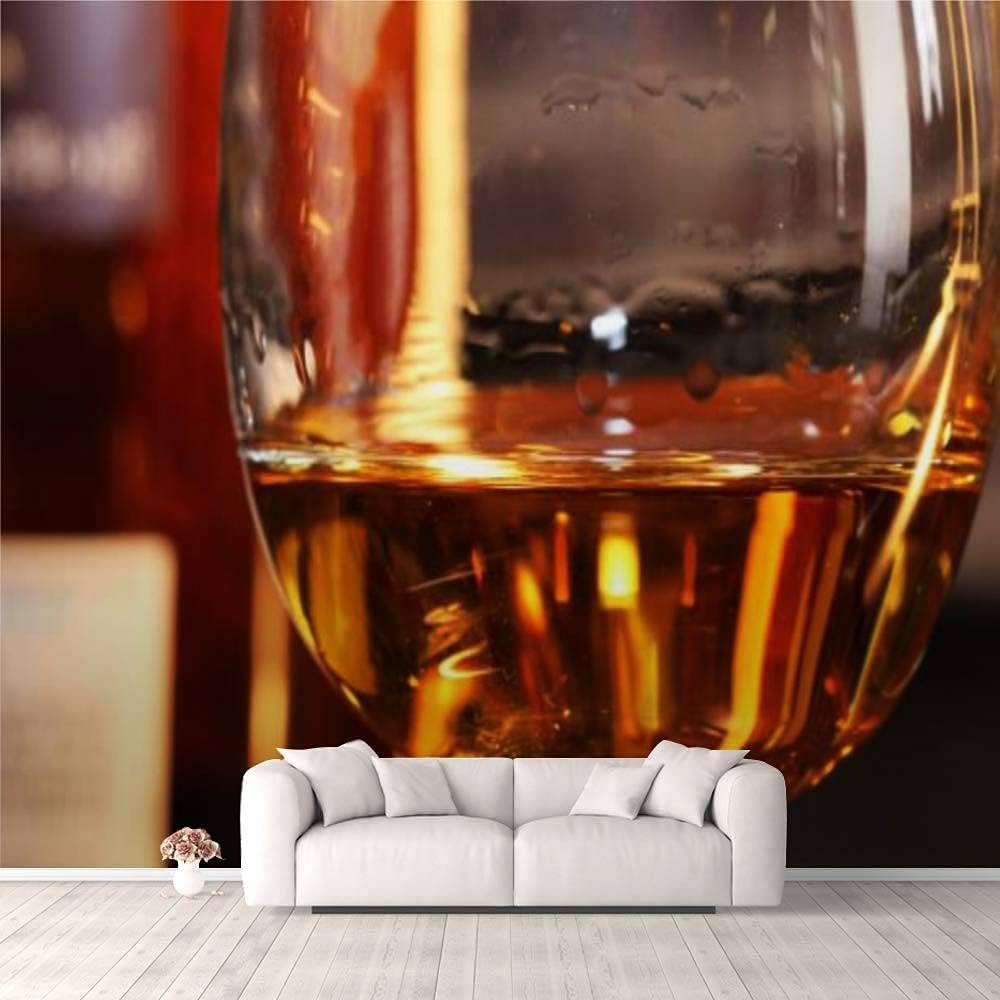 Vaso De Whisky Mural De Pared, Foto De Pared 3D Pelar Y Pegar Papel Pintado Autoadhesivo, Pegatina Decoración Del Hogar Fondo De Tv Pintura De Pared Artística Grande Carteles De-109091237258