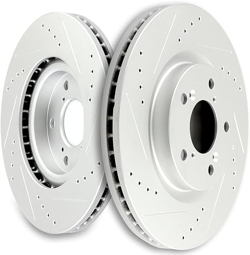 Miniatura 34 de SCITOO Juego de 2 frenos de freno ranurados traseros para Chrysler Town & Country, 08-16 para Dodge Grand Caravan, 09-13 para Dodge Journey, 12-15