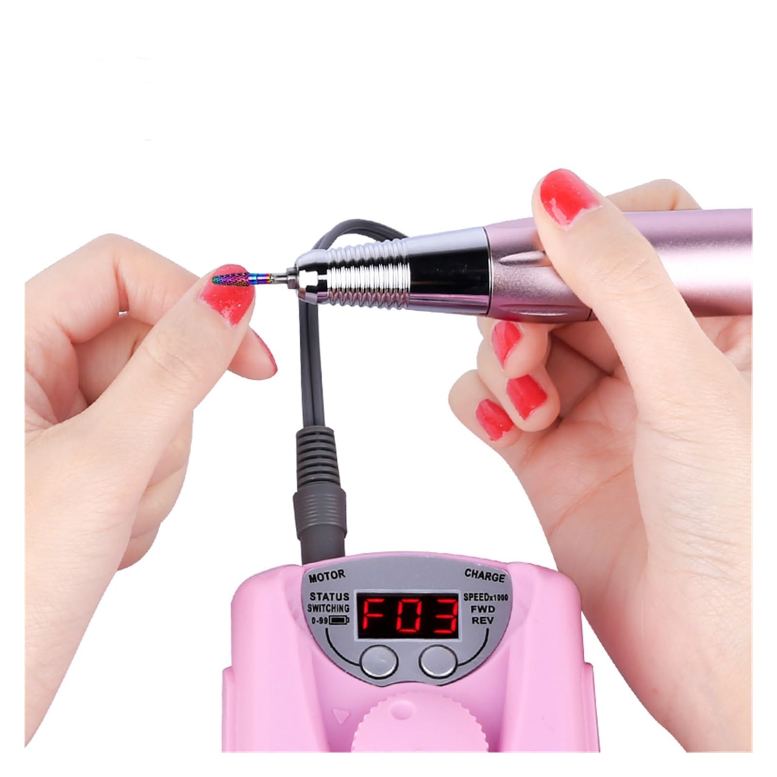 Profesjonalny zestaw Manicure Manchine, elektryczne wiertła do paznokci 30000 obr./min, frezarka pilników, zestawy narzędzi pedicure żelowego