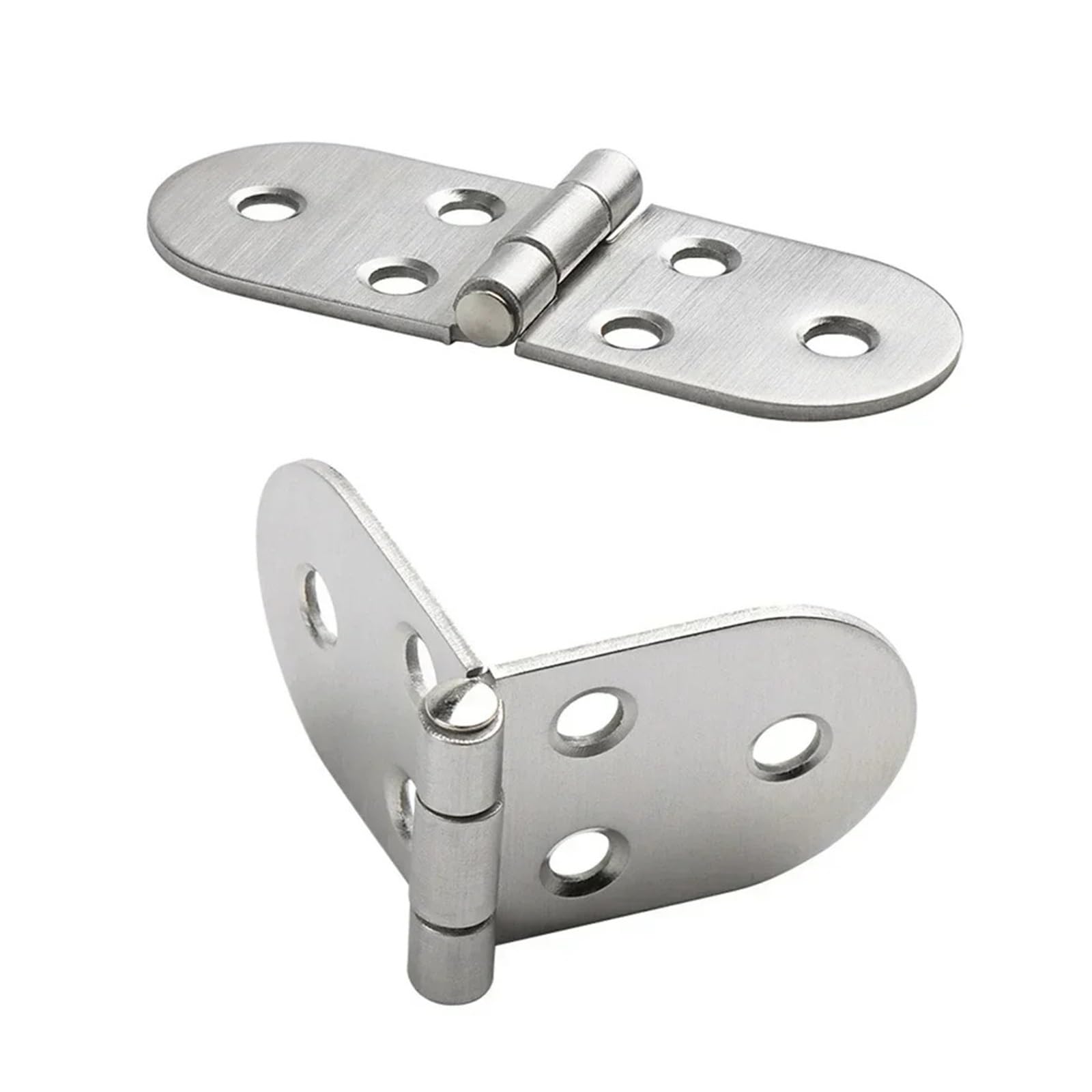 2pcs Folding Table Hinges Self Supporting Flush Mounted 180° Stainless Steel Flap Hinge for Cabinet Furniture for Folding Furniture