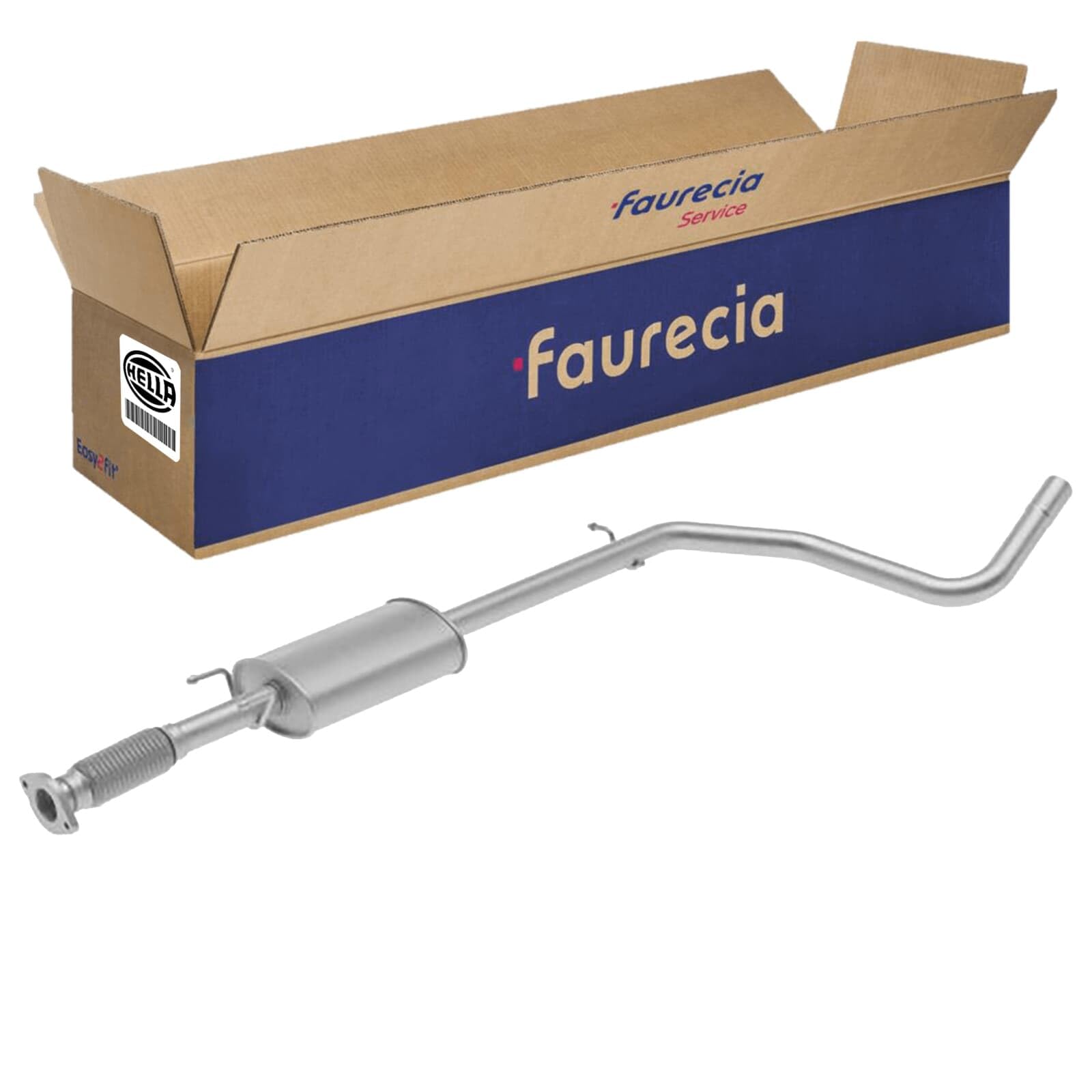 HELLA 8LC 366 023-881 Silenziatore centrale - Easy2Fit® Kit - centro - a tre pezzi/in tre parti - Kit con parti annesse