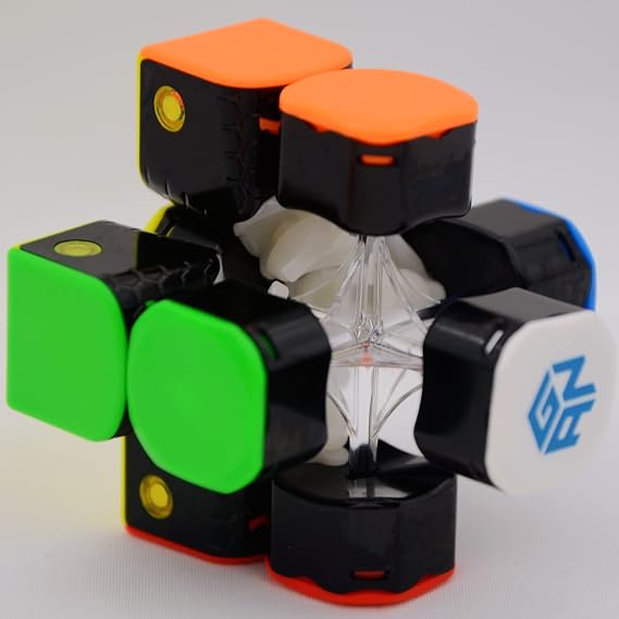 GAN 356 M Lite 3x3 Stickerless Magnetic Speed Magic Cube GAN 356M Lite 3x3x3 Competitive Puzzle Cube with Built-in Magnets Toy Lite, without GES