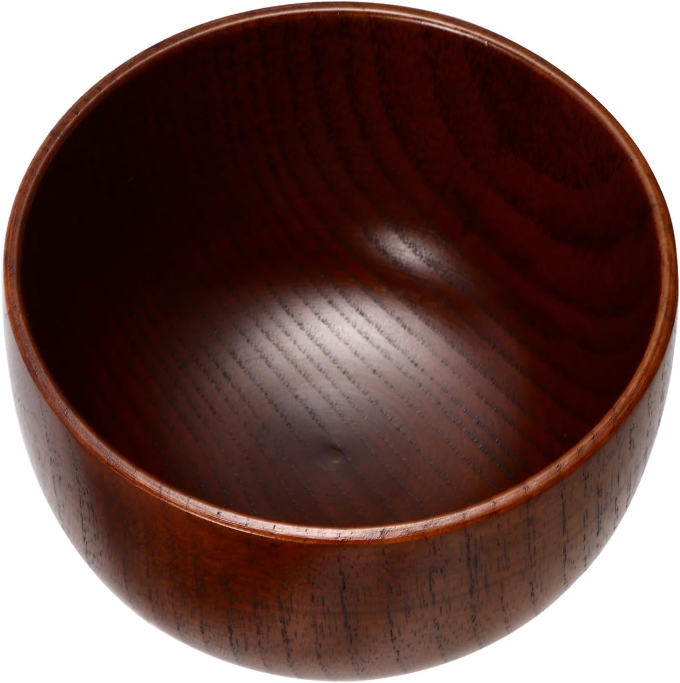 Shaving Soap Container Wood Mug with Thickened Design for Men's Wet Shaving and Foam Lathering