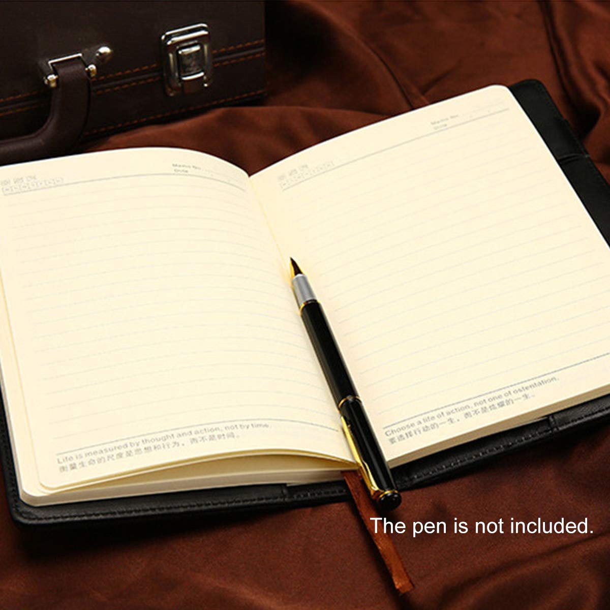 VIDOO Vintage Journal Blank Diary Notebook PU Cuir avec Pas De Passe De Passe Lock Bureau École Papeterie Fournitures Cadeaux - Rose
