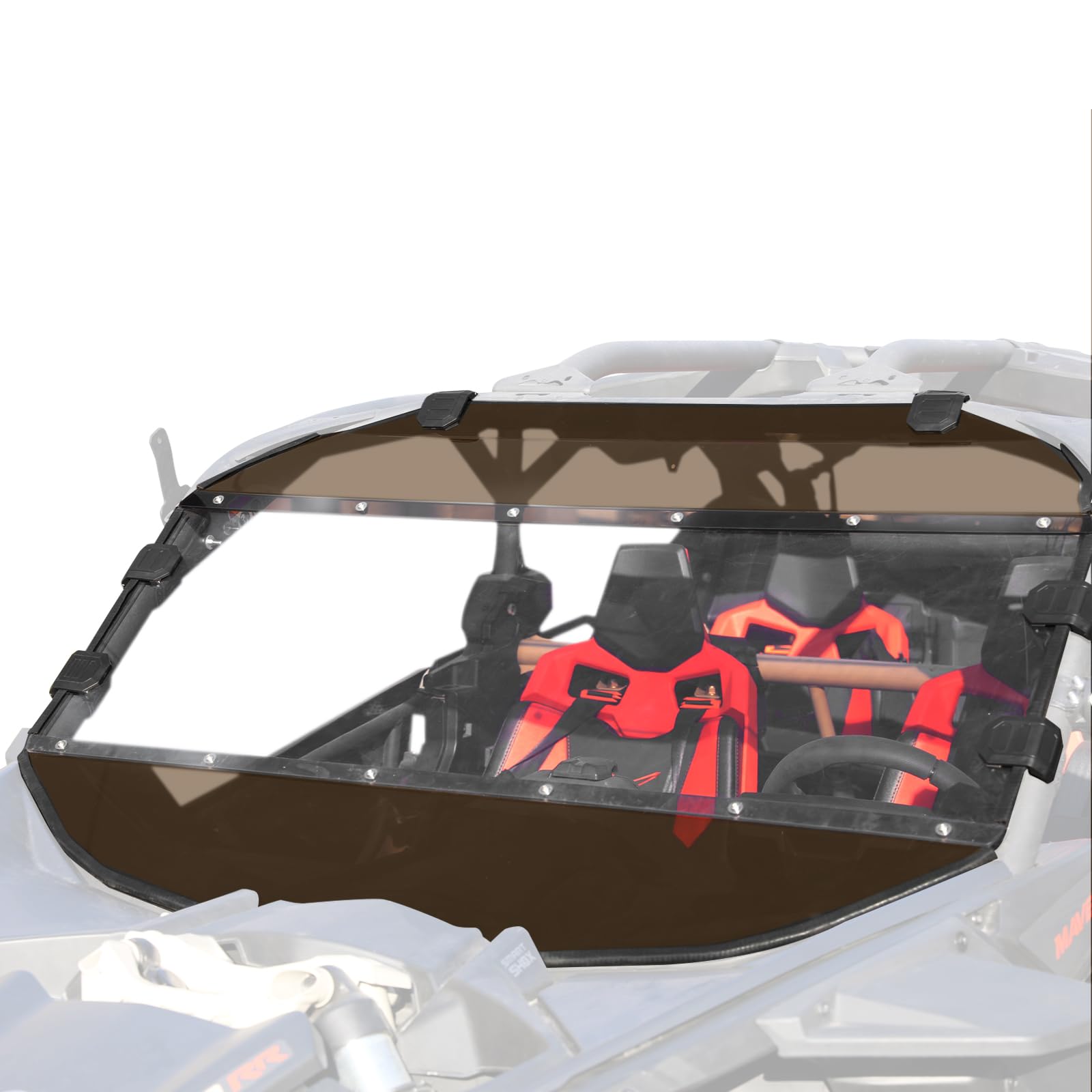 A & UTV PRO Maverick X3 Front Full Windshield for 2017-2024 2025 Can Am Maverick X3 Max XRS XDS Turbo RR Window Accessories,Hard Coated Polycarbonate Construction | 250x Stronger Than Glass