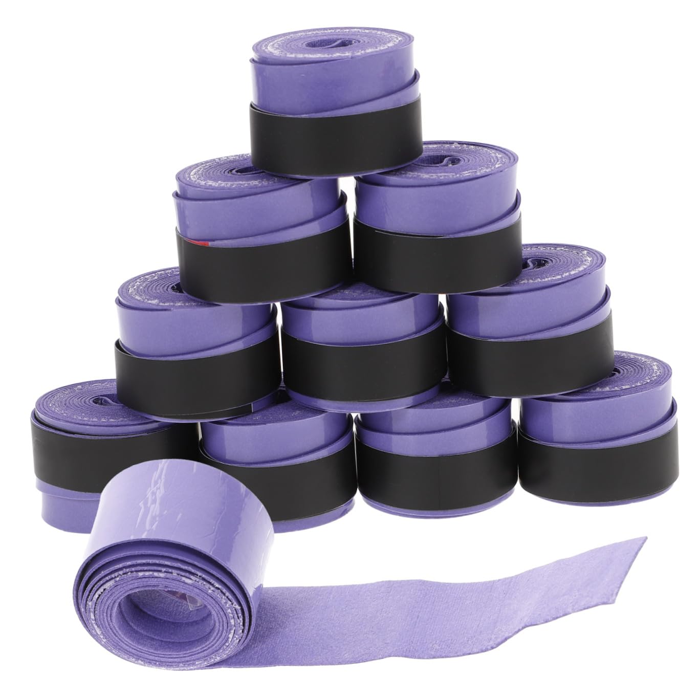 ibasenice Fascia Fasce per Racchette Assorbenti Il ​​Sudore Overgrip per Racchette da Badminton Rifornimenti di Supporto Nastri per Racchette Multifunzione Viola,Porpora Pu