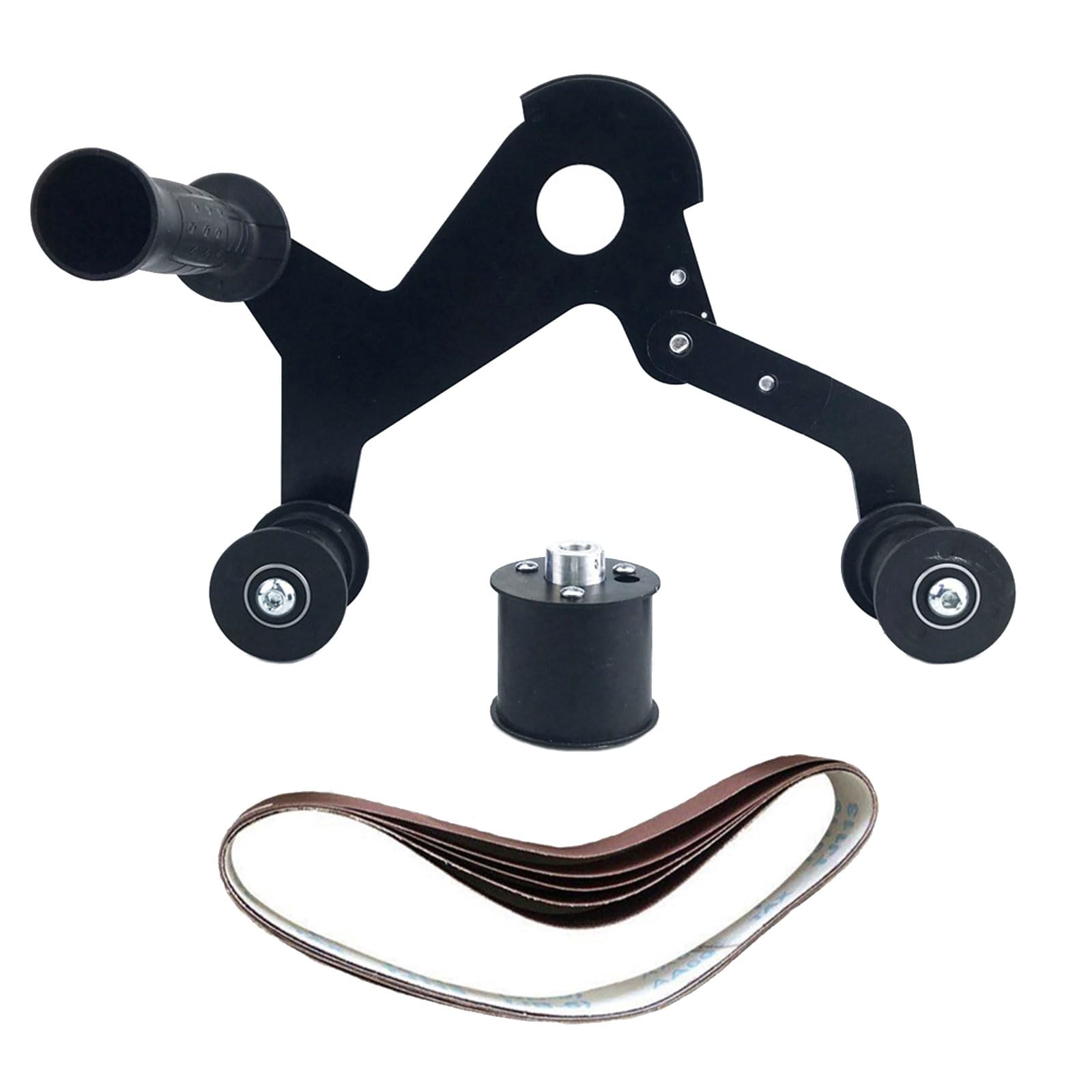 Vibrations Belt Sanding Device Head Ensuring Smooth Operating for Efficient Metal Part Processing Angles Grinder Attachmen