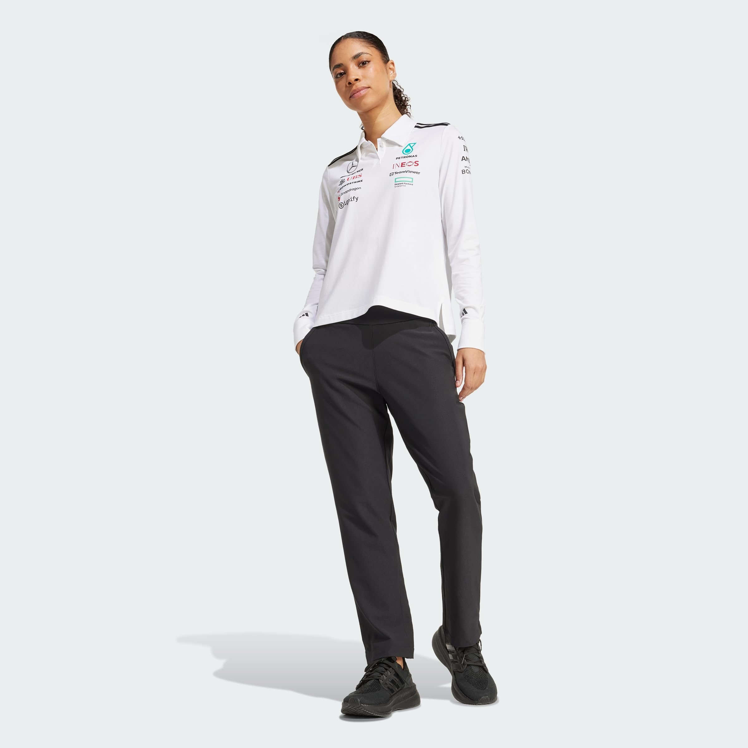 Adidas Mujer Mercedes - AMG Petronas Formula One Team Team Polo Long Sleeve Women