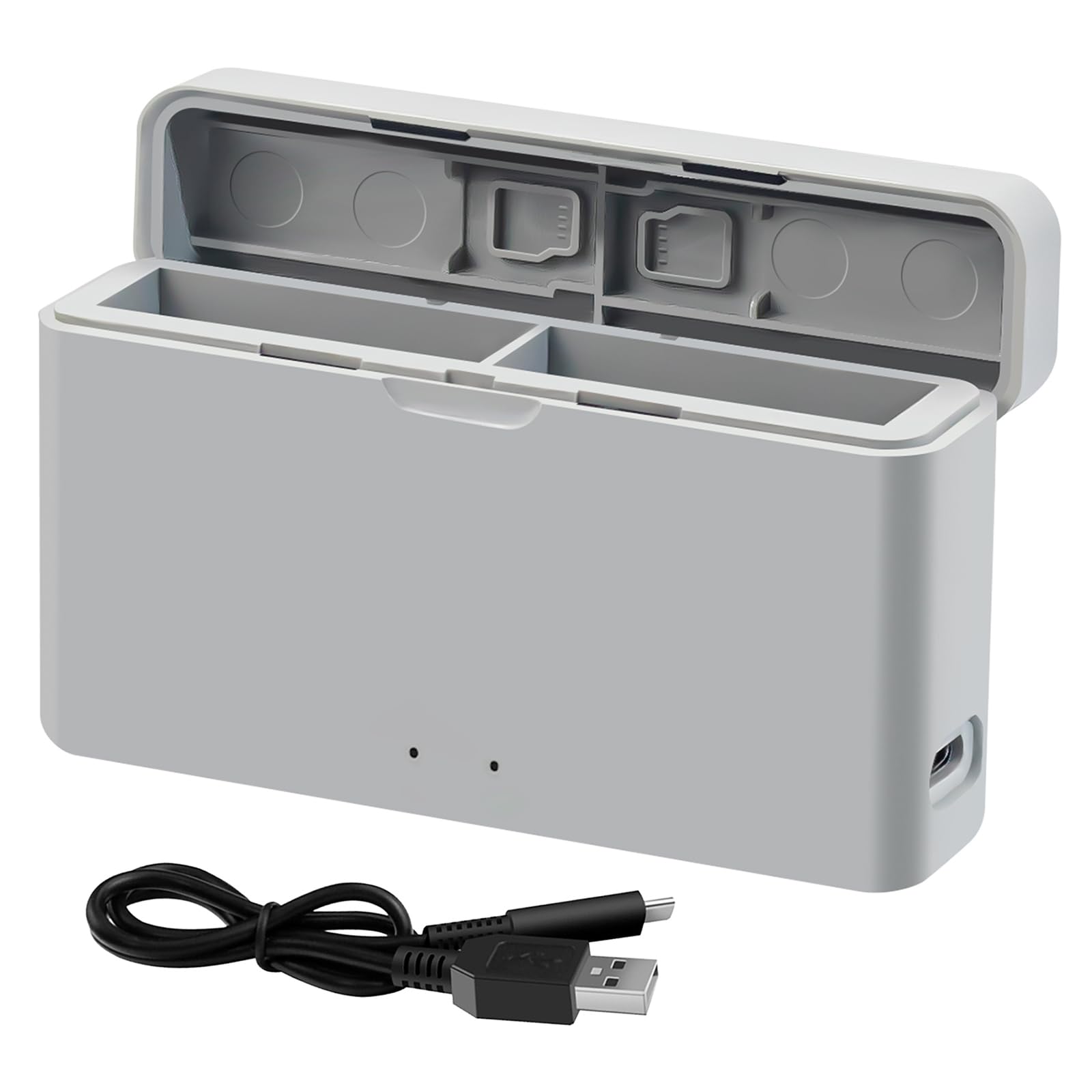 Cargador USB doble para cámara de acción con protecciones inteligentes contra sobrecarga 8
