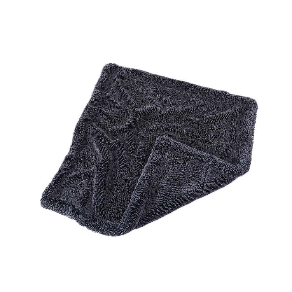 6 paños de microfibra para el coche, paños de limpieza, paños de limpieza, paños de limpieza para ventanas, paños de cocina, paños trenzados para el hogar, cocina, gris, doble capa engrosada