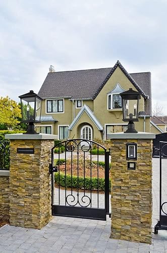 Miniatura 2 de Z-Lite 568PHXLR-BK - Accesorio de montaje de poste para exteriores con 3 luces, color negro