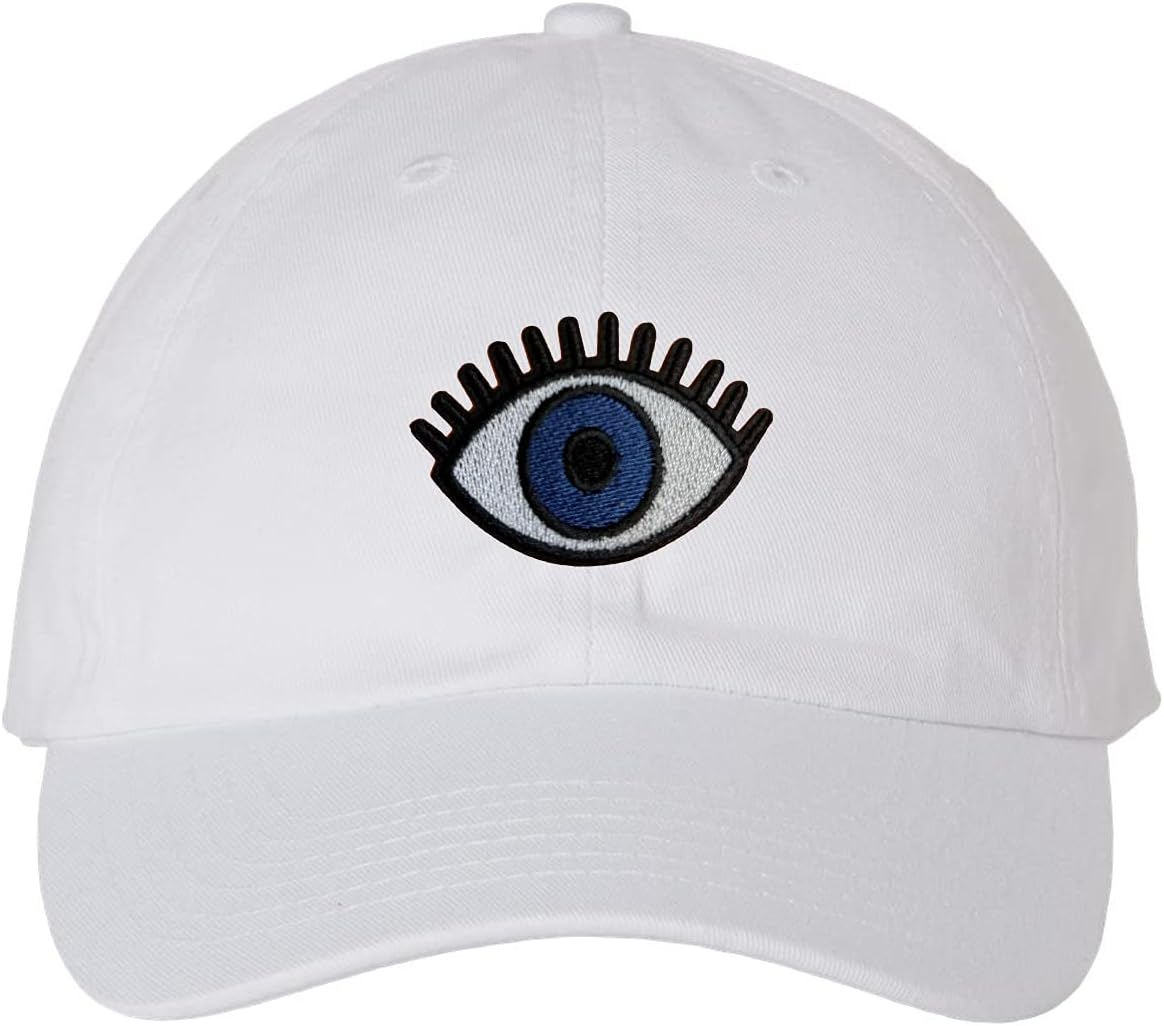 Tees & TailsEvil Eye Classic Dad Hat (White)