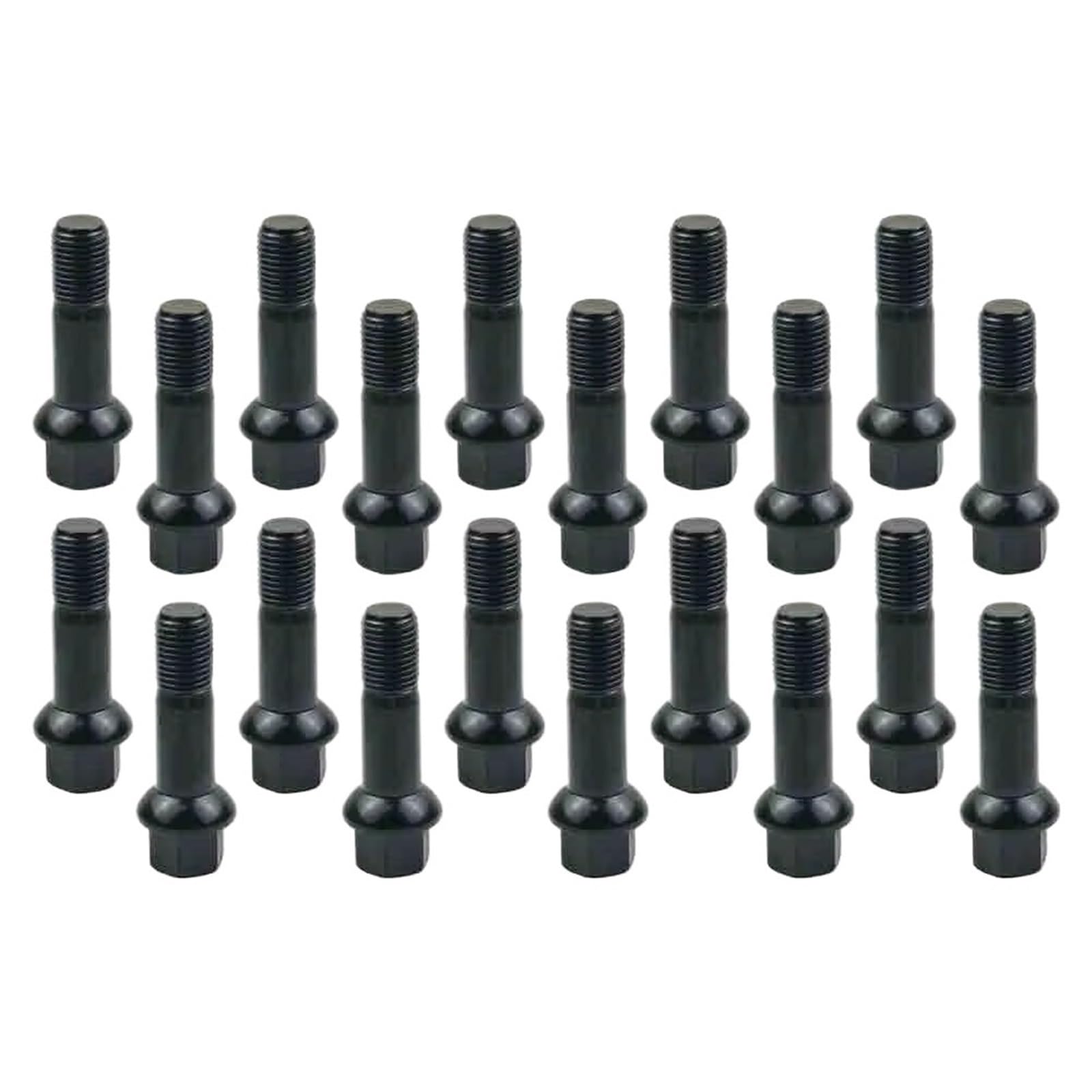 Tuerca Compatible Con Benz Para GLK Class X204 2008 2009 2010 2011 2012 2013 2014 2015 Juego De 20 Tuercas De Rueda De Acero Al Carbono Para Automóvil OEM: 0009907607