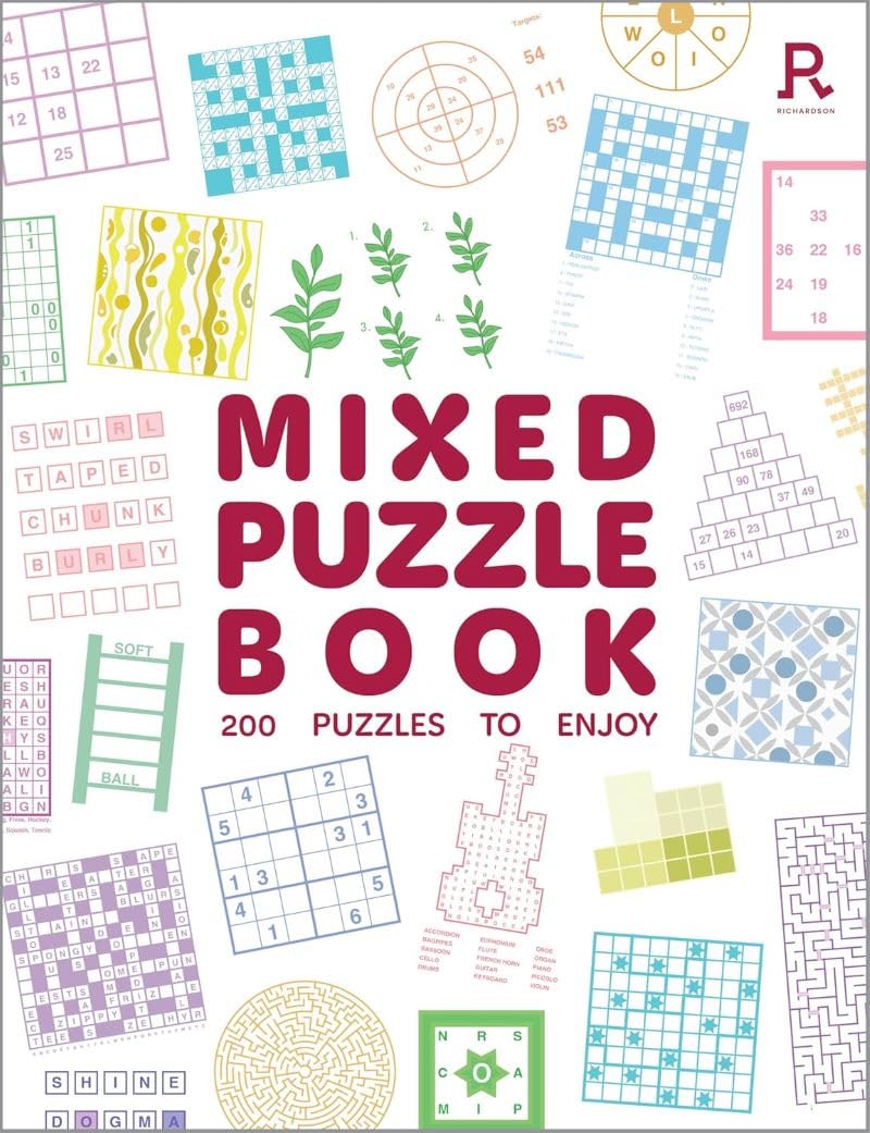 Mixed Puzzle Book: An absorbing collection of 200 mixed puzzles for adults