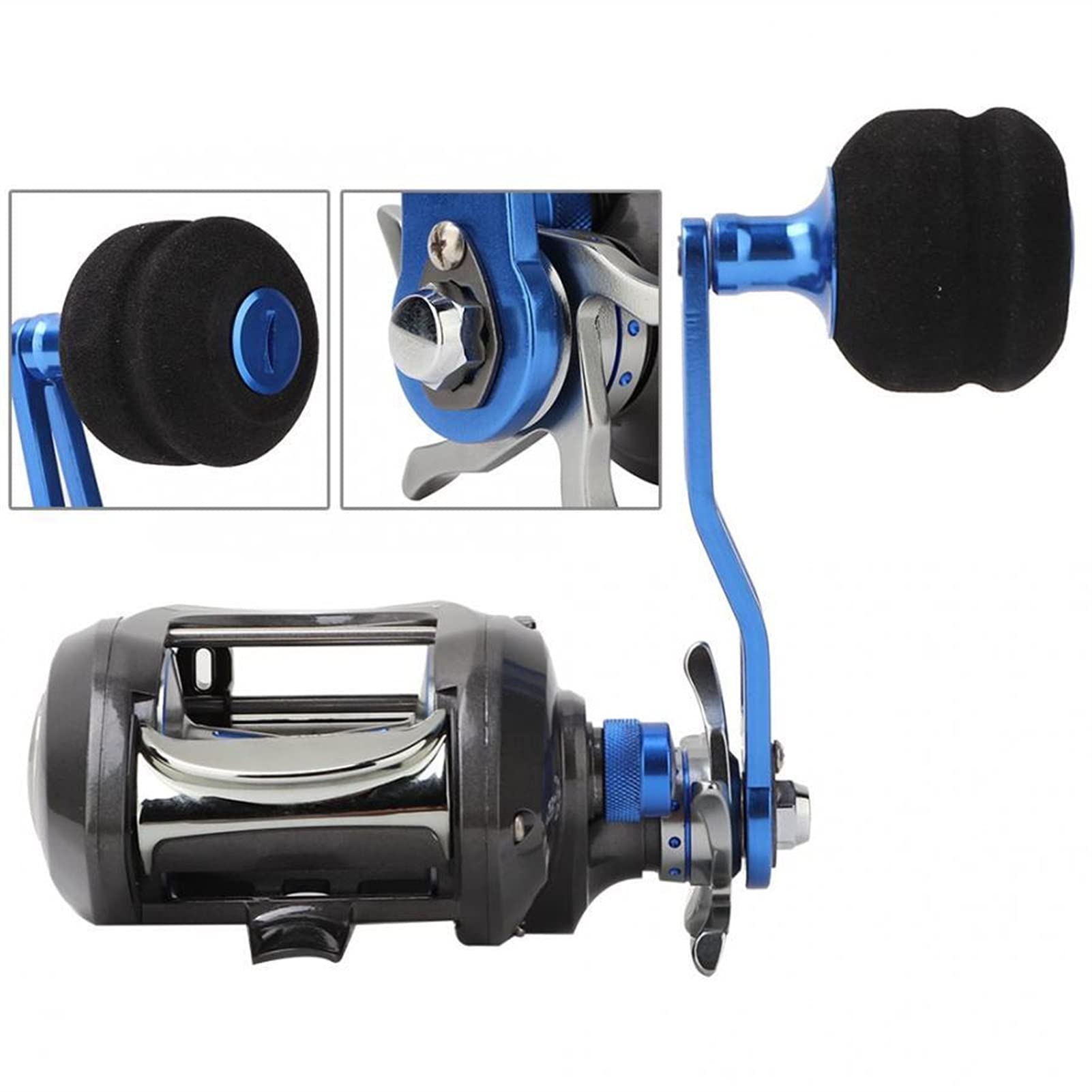 Angelrolle 12 + 1BB 7,0: 1 TF500R Baitcasting Angelrolle 10kg Ziehenergie Großraum Meer Angelrolle Angelgerät Zubehör