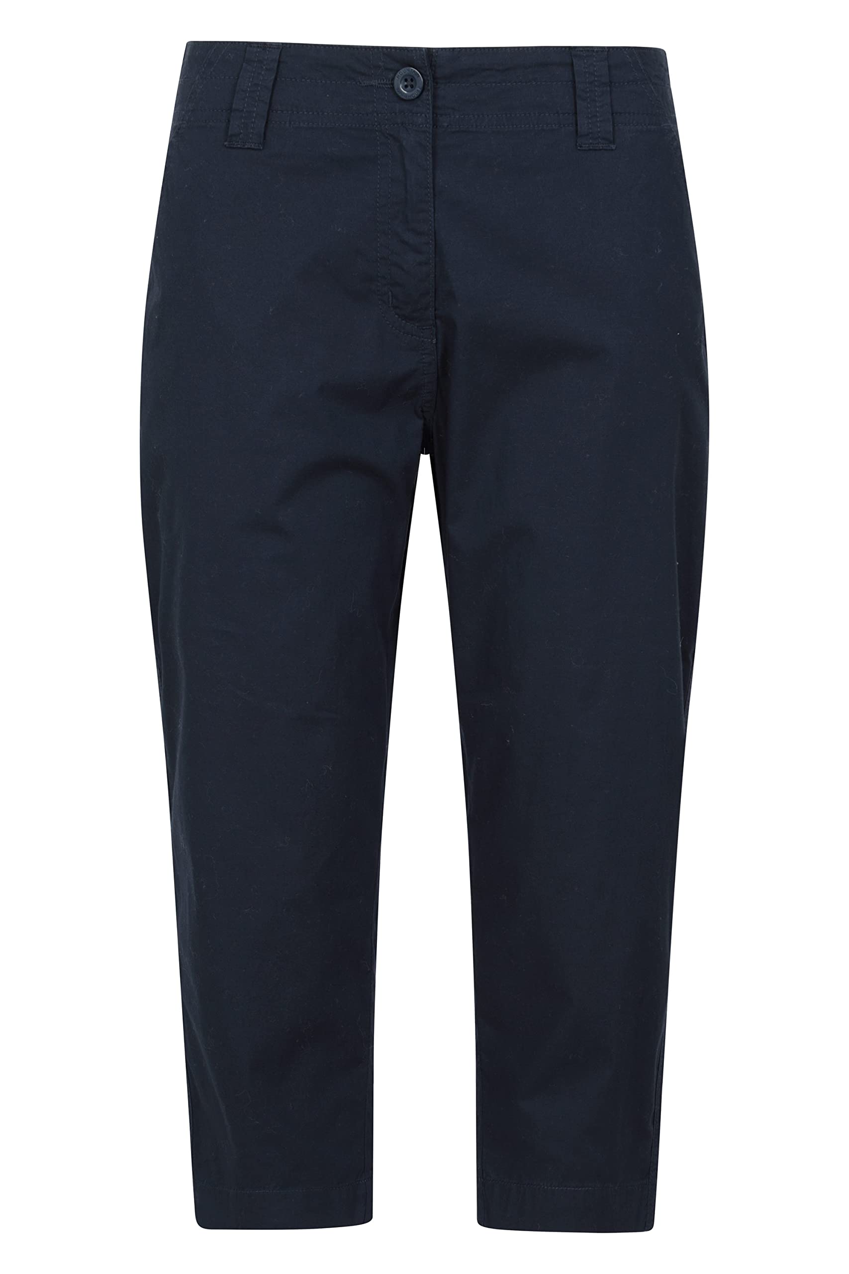 Mountain Warehouse Women's Navy 'Coastal' Stretchy Everyday Fast Drying Capris Trousers In | Size: 4