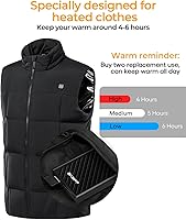 Vista 3 de Paquete de Batería para Chaleco Calefactable, Power Bank de 10000mAh 5V 2A Especialmente Diseñado para Chaqueta Calefactable, Ropa Calefactable