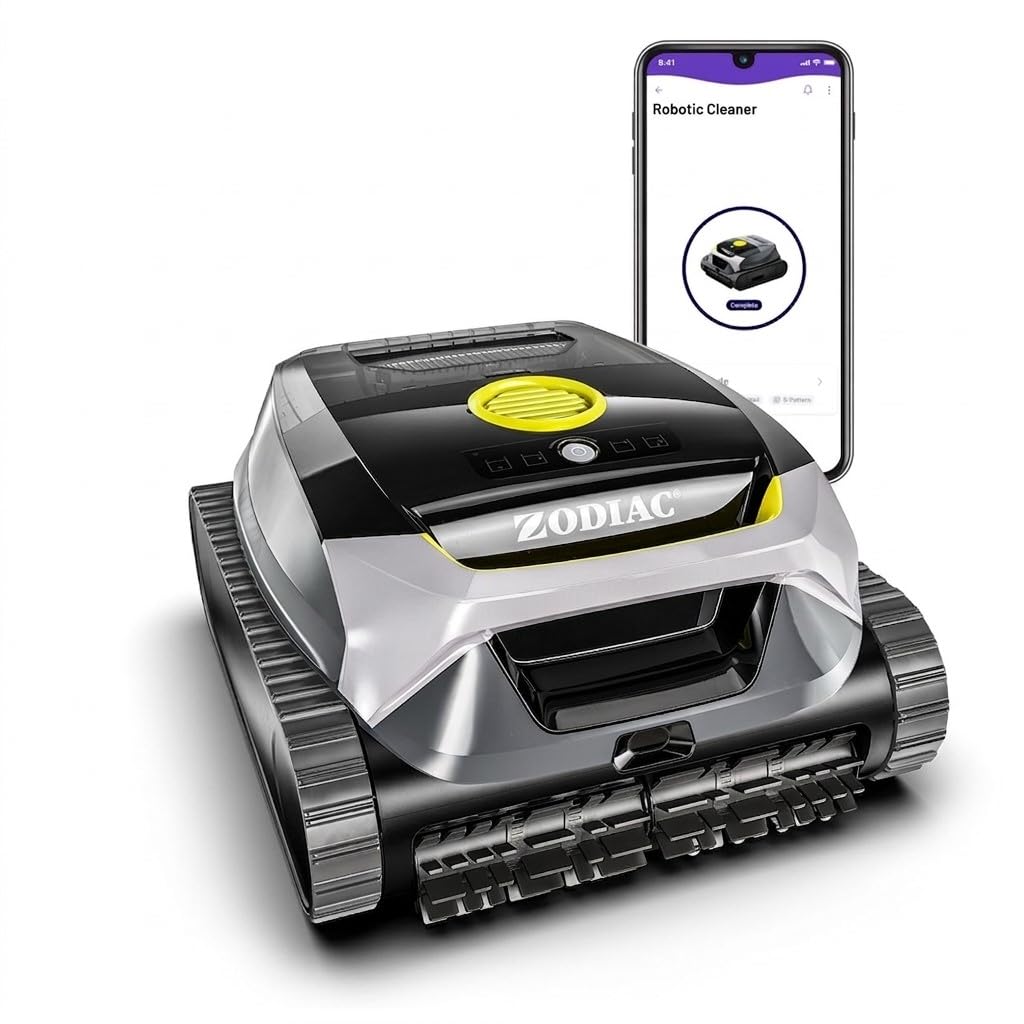 Zodiac Freedom Lite Robot de Piscine sans Fil avec Batterie au Lithium, Nettoyage Sol Parois Ligne d'Eau, Double Filtration 3 Heures