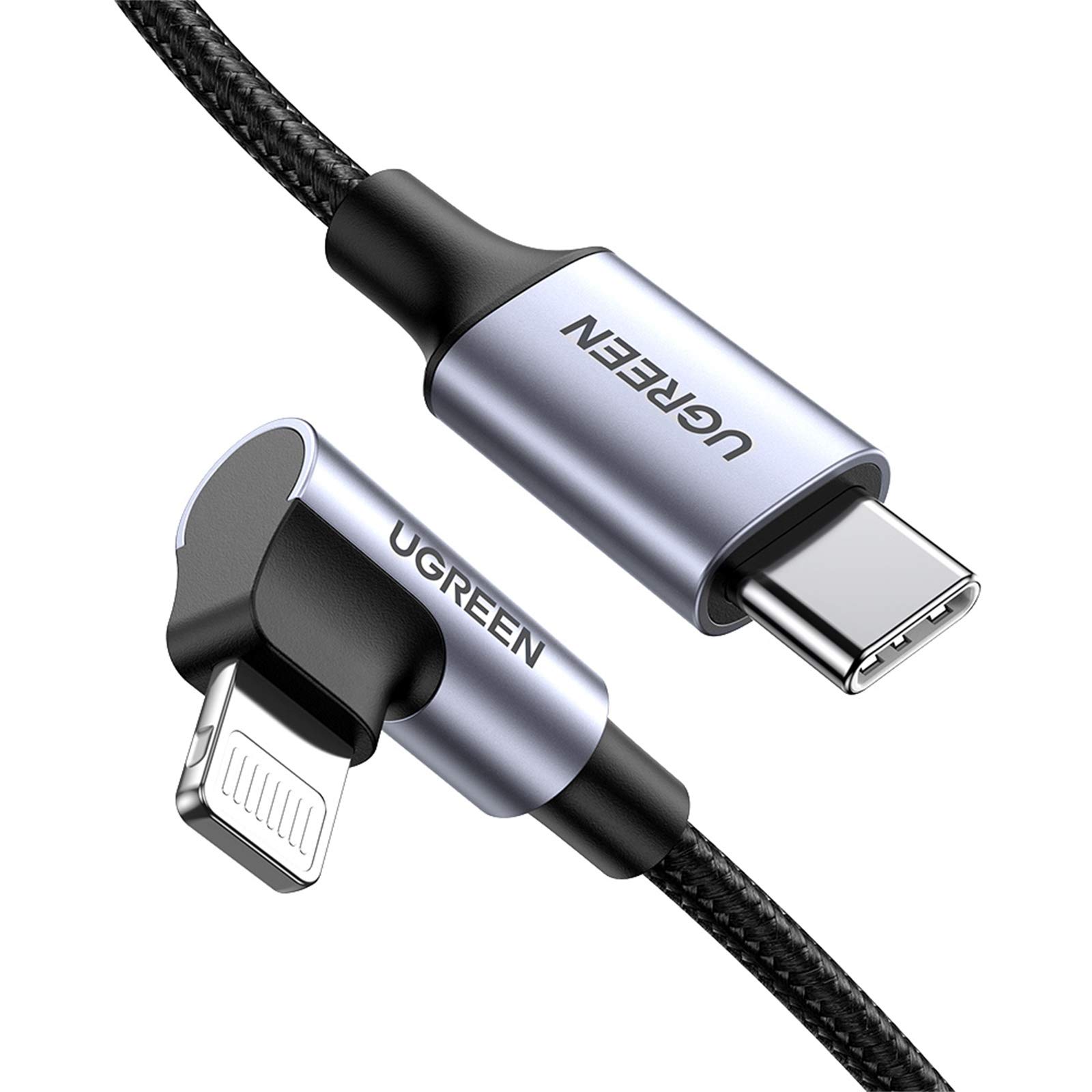 Cable Lightning de certificación MFi – Cable USB C a Lightning de 90 grados de 6 pies compatible con iPhone 14/14 Pro/14 Pro Max, iPhone 13/12/11/X/XR/XS/8 Series, iPad, AirPods Pro 8