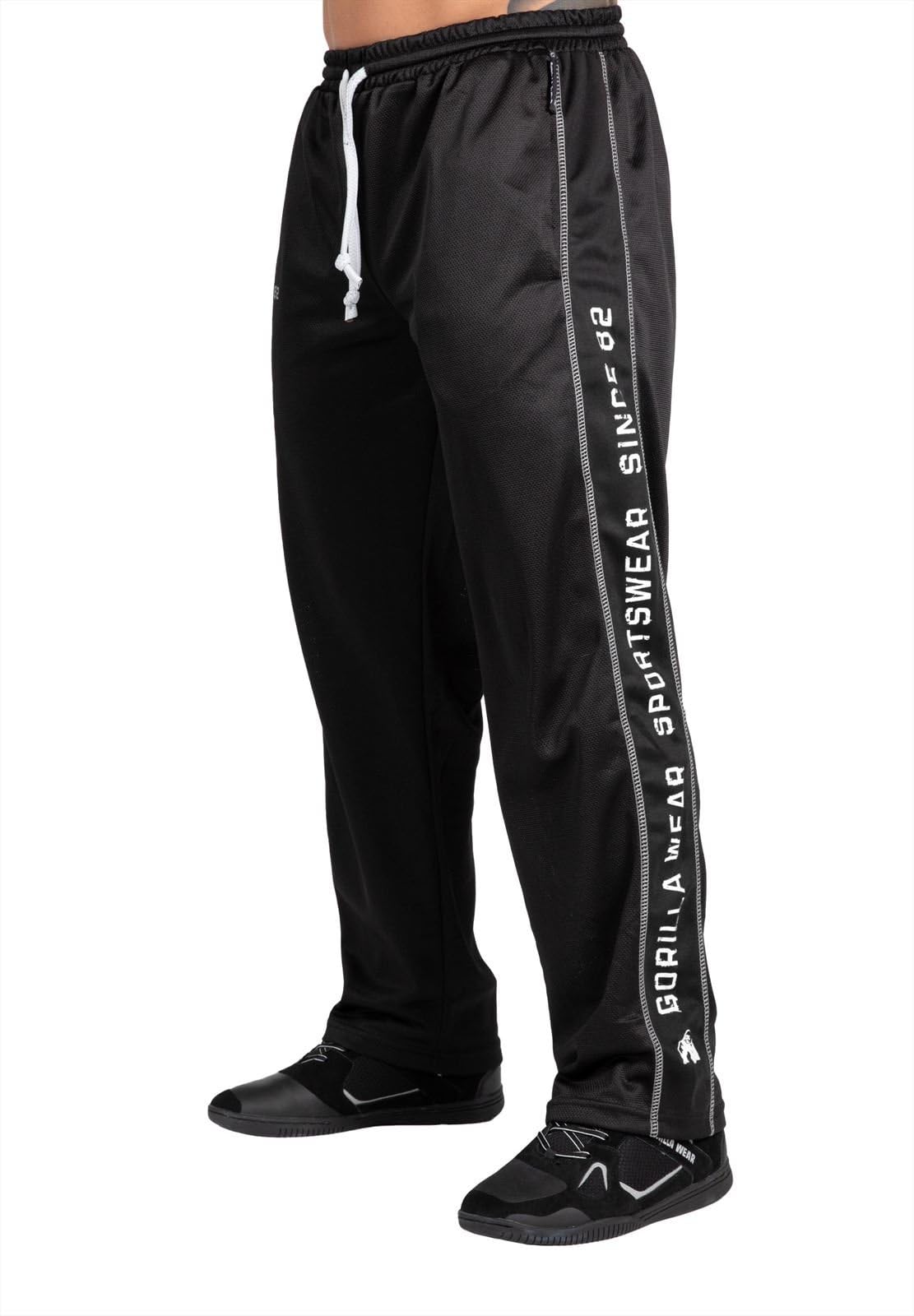 GORILLA WEAR Functional Mesh Pants Black/White (XXL/XXXL)