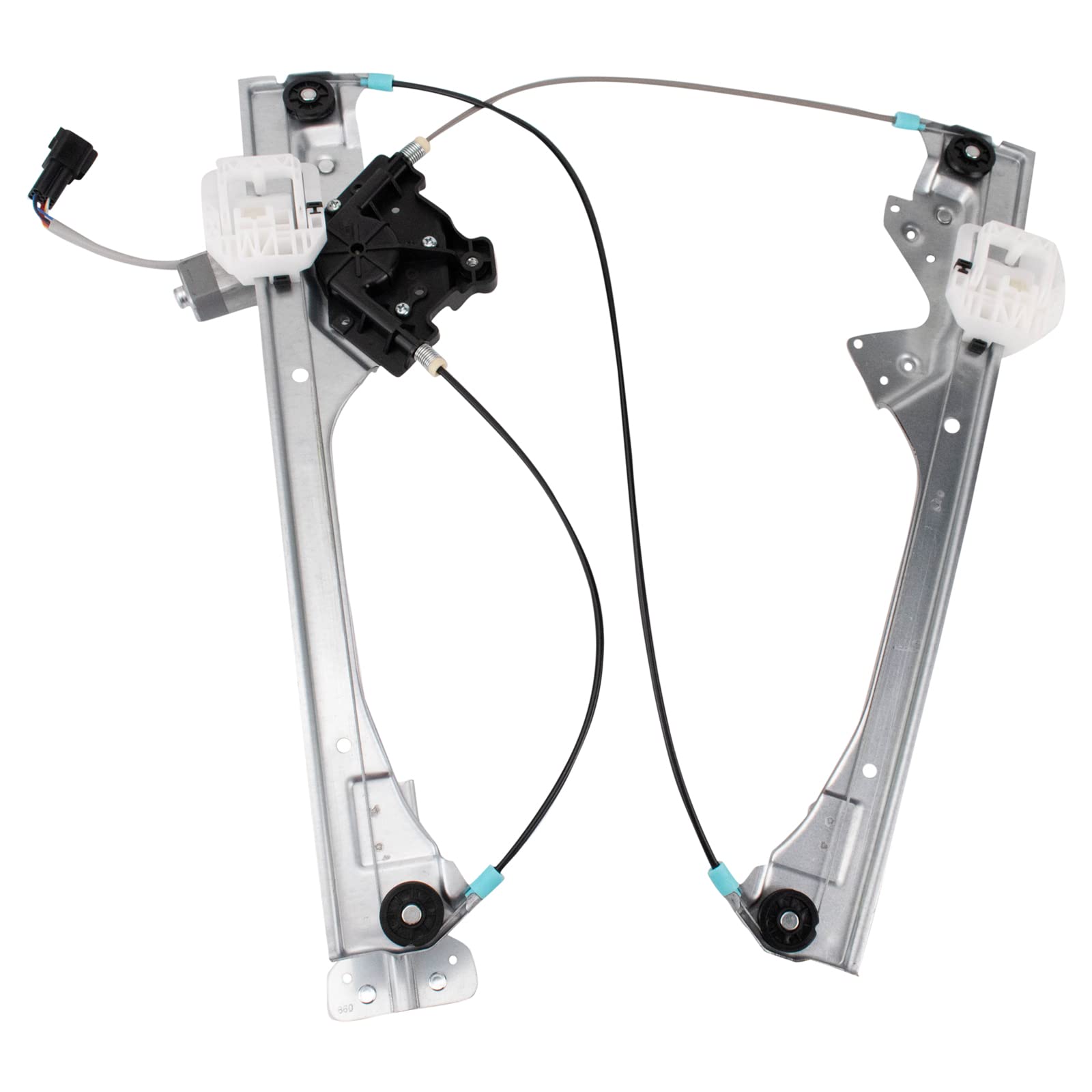 TRQ Front Driver Side Power Window Motor and Regulator Assembly One Touch | For 2015-2020 Ford Edge