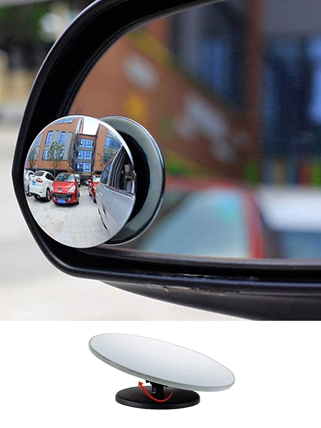 3R-240 360° Round Shape Blind Spot For Car ORVM Mirror-Pack of 2, Rear View Adjustable Wide Angle Frameless Convex, Parkin... - Review, Price and Buying Guide