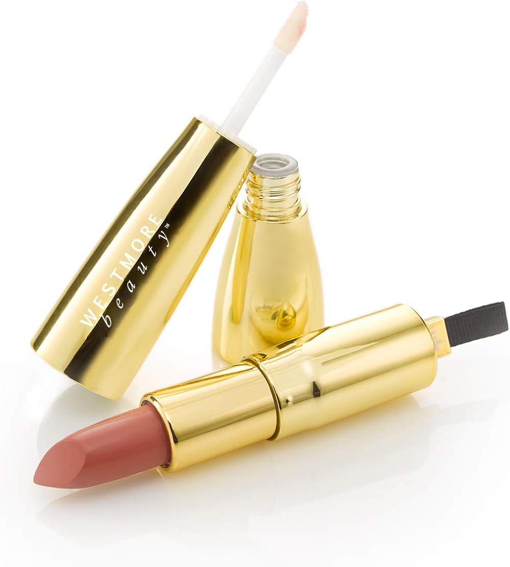 Westmore Beauty Lip Glamour – 2-in-1 Lipstick – Nude Color – 0.12 Ounce