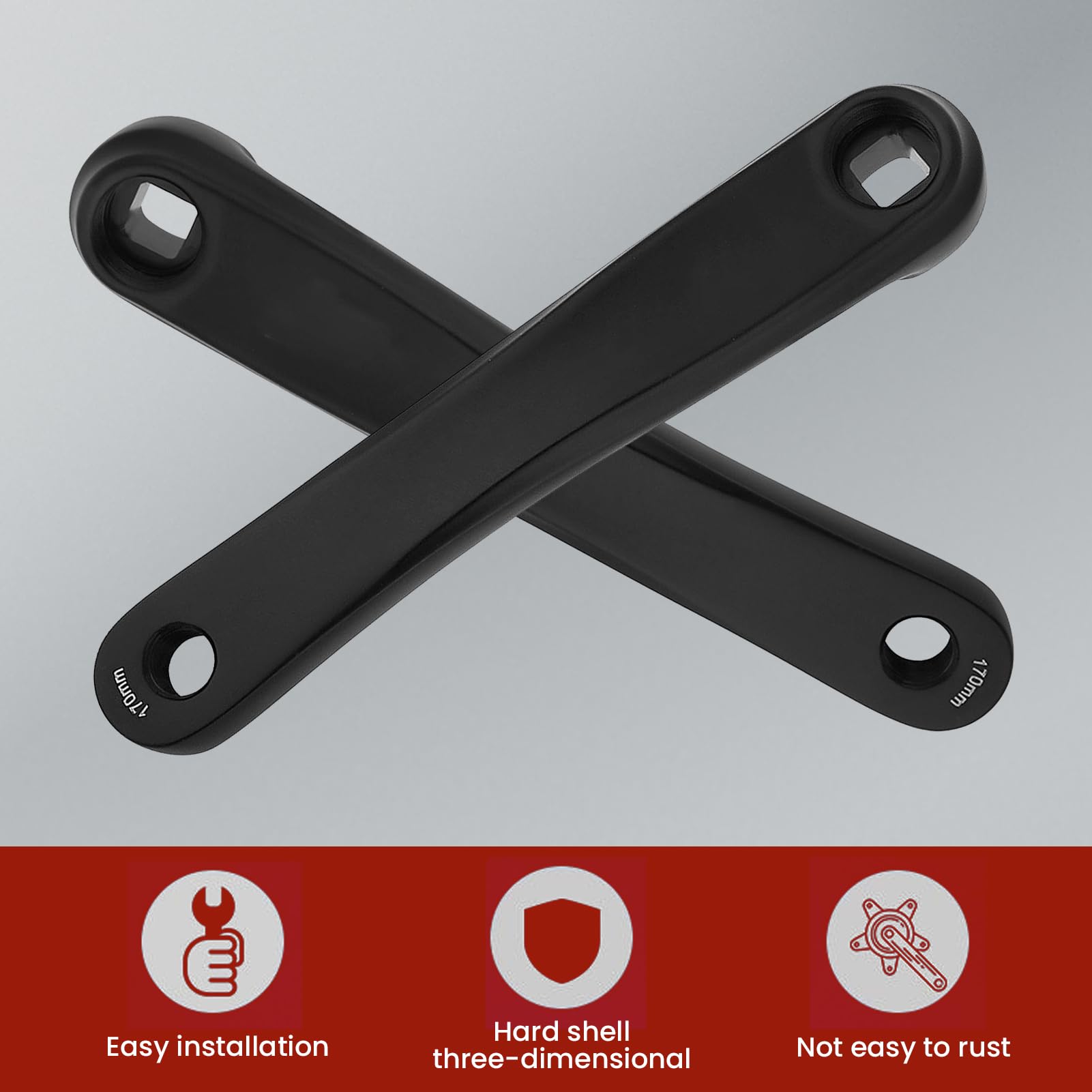 Lewa Korba Rowerowa 170mm Zestaw Ramion Korby ze Stopu Aluminium Rowerowa Lewa Korba Wymiana Akcesoriów Rowerowych