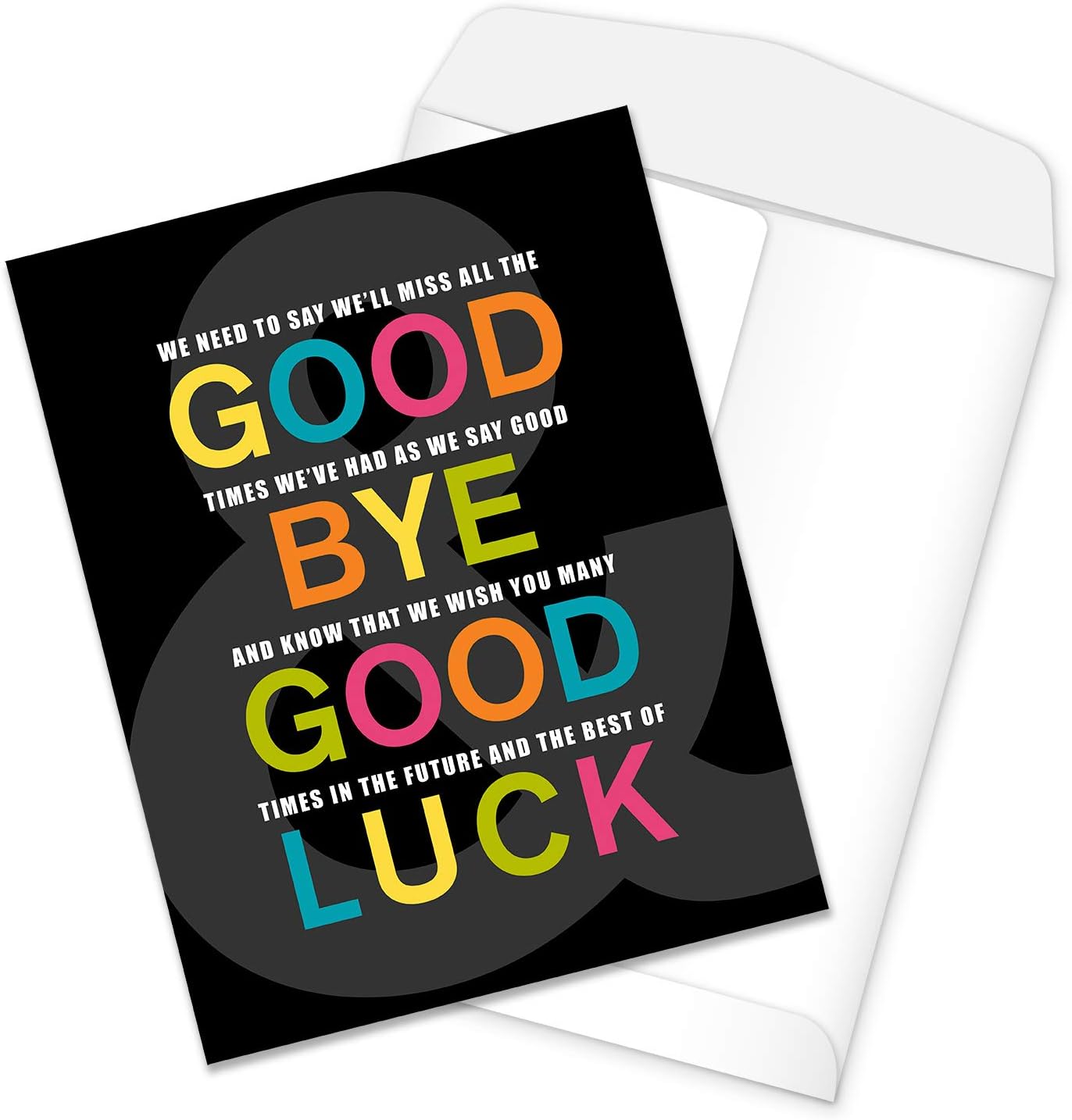 Funny Going Away Card from Group / 8.5" x 11" Jumbo Greeting Card/Large Farewell Greeting Card/Retirement Miss You Good Luck Card