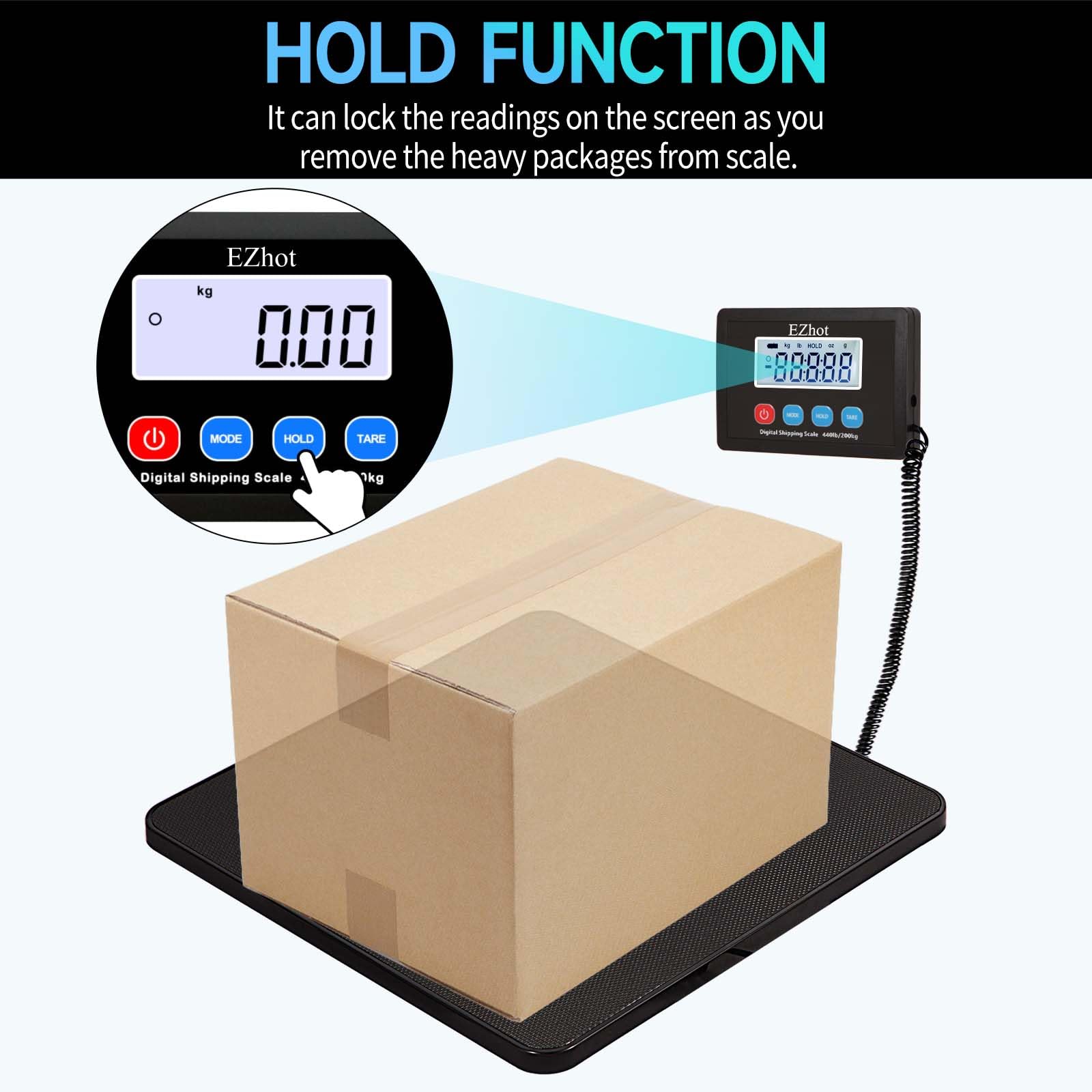 Package Scale Postal Scales 440lbs Digital Parcel Scales, Parcel
