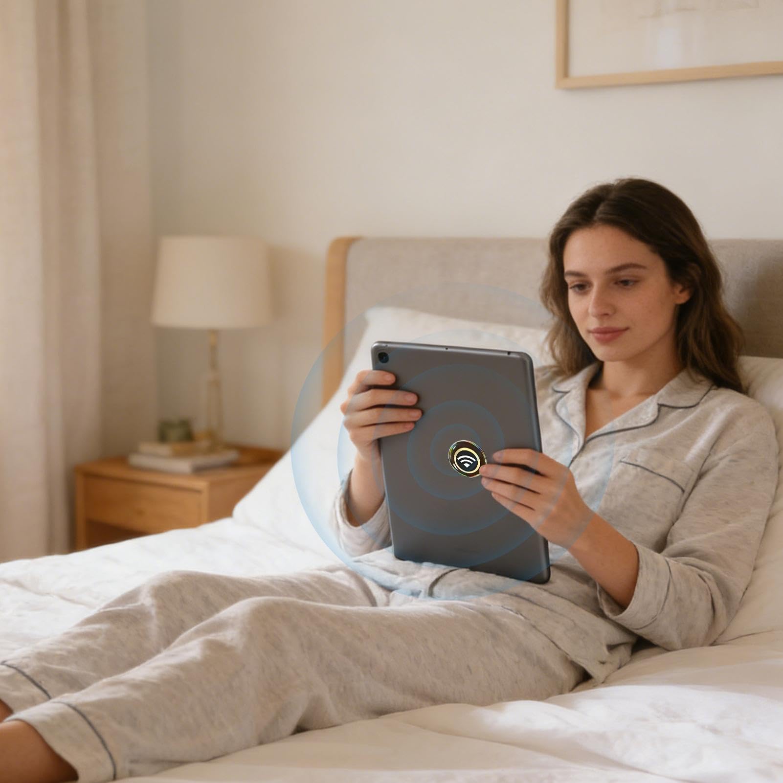 Adesivi Neutralizzanti per Telefono Cellulare,6 Pezzi Adesivi Protettivi Decorativi, Anti Radiazioni Con Motivo Segnale WiFi - Per Tablet Monitor Stampante Router TV Dispositivi Elettronici