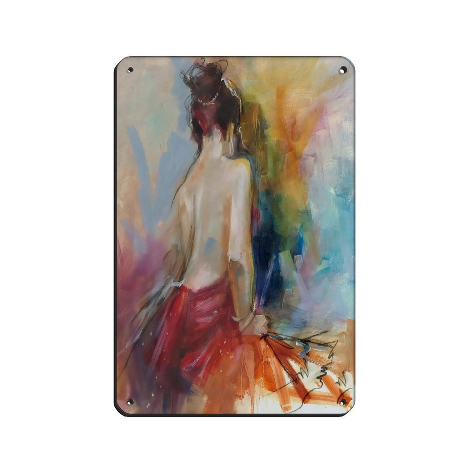 Sexy Art Retro Poster Metal Tin Sign Chic Art Retro Iron Painting Bar People Cave Cafe Family Garage Poster Wall Decoration 8x12inch(20x30cm)