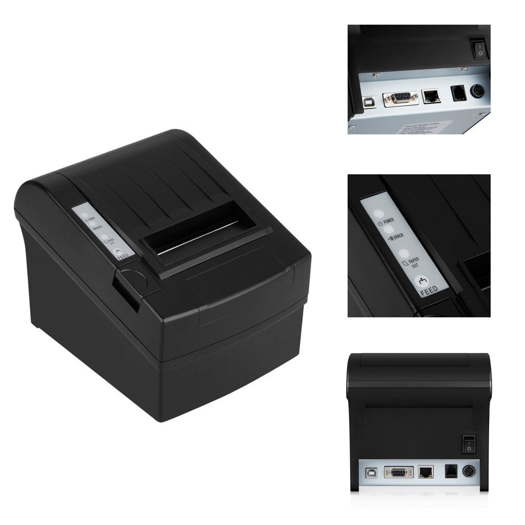 Floureon ZJ-8220 DE - Impresora térmica - B/N 300 mm/s