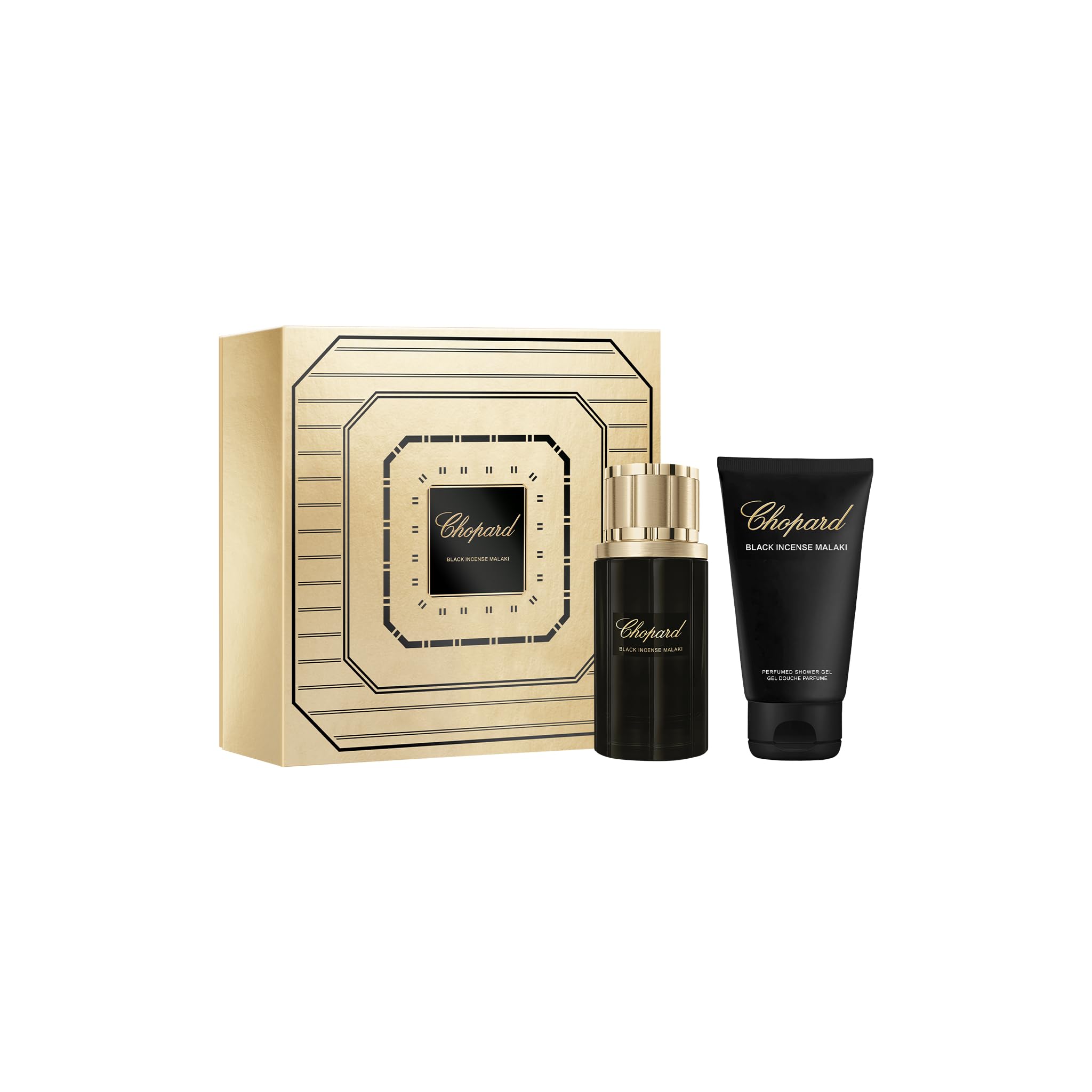 Chopard Black Incense Malaki Set for Men (Eau de Parfum 80ml + Shower Gel 150ml)-picture-11