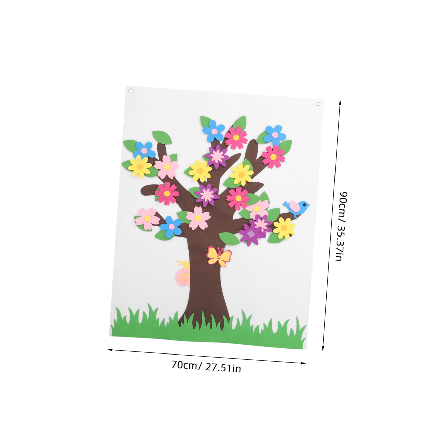 Toddmomy Flower Felt Board for Classroom Kids DIY Storyboard Preschool Wall Tree Decor Felt Activities Decor