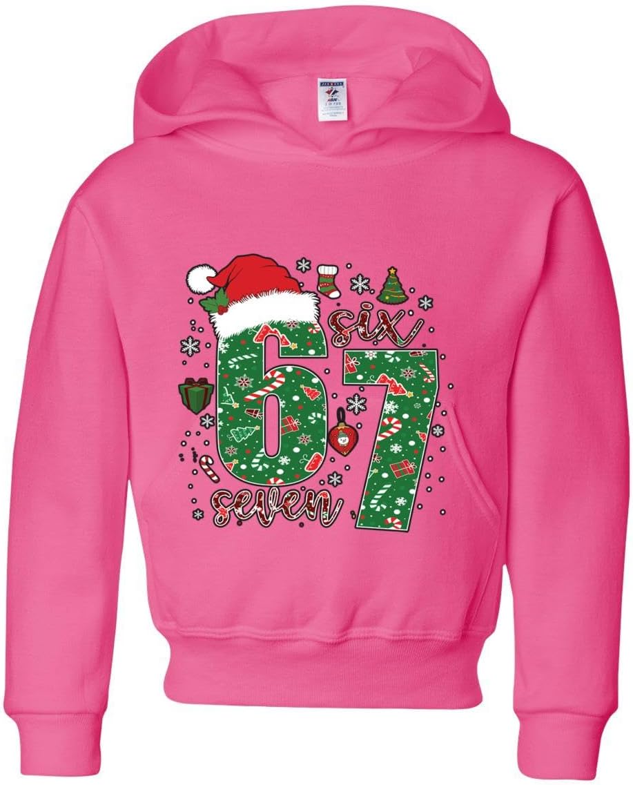 wild custom apparel 67 67 Six Seven Boys Girls Kids Youth Ugly Funny Christmas Sweatshirt Hoodies