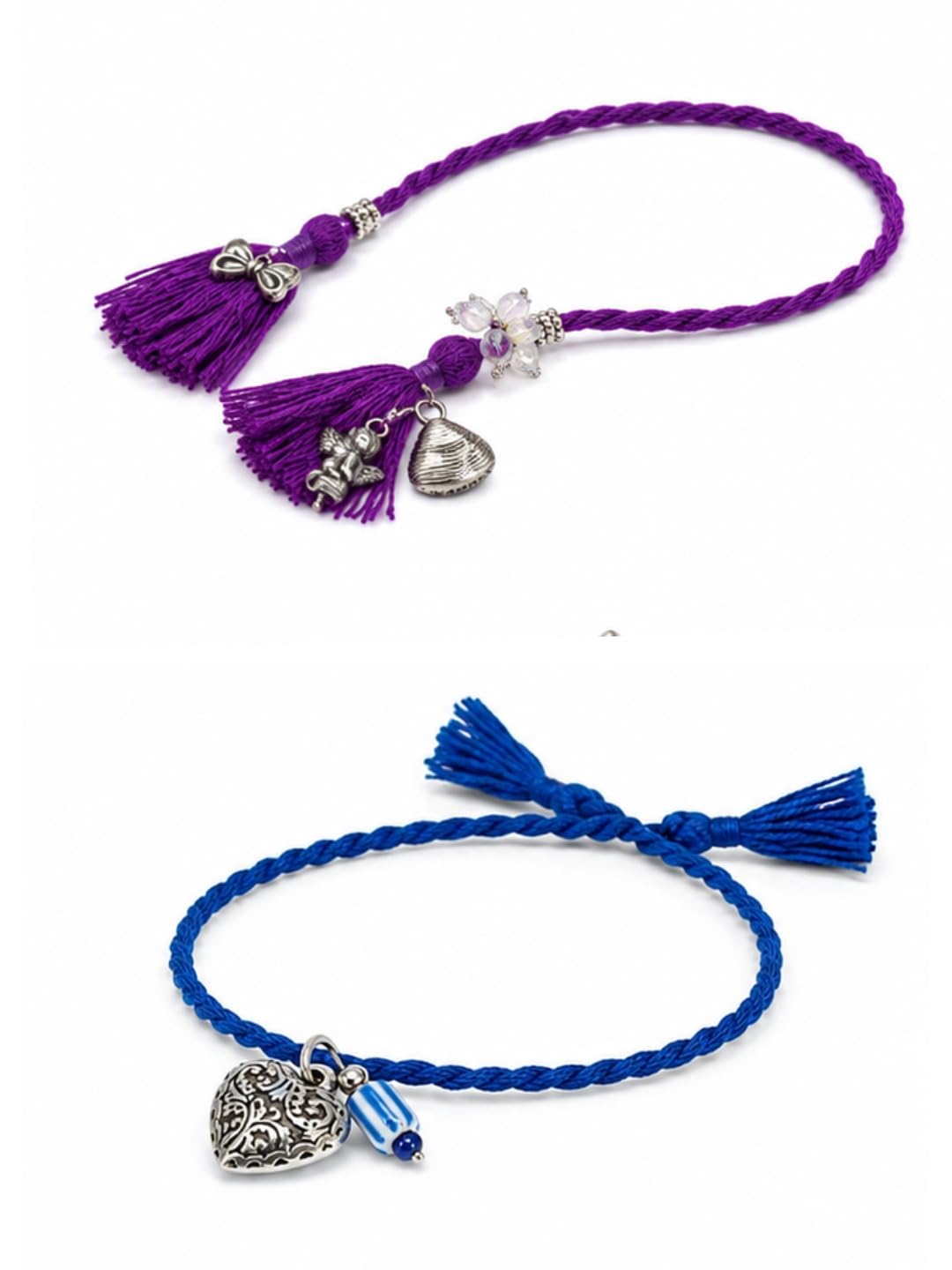 nuyug Bhaiya Bhabhi Rakhi Set | Twin Hearts Designer Rakhi for Brother & Bhabhi | Premium Handmade Raksha Bandhan Jewelry Set | Traditional Lumba Gift Hapmer | Jewelry Gift for Brother | 1 Year Warranty-picture-46