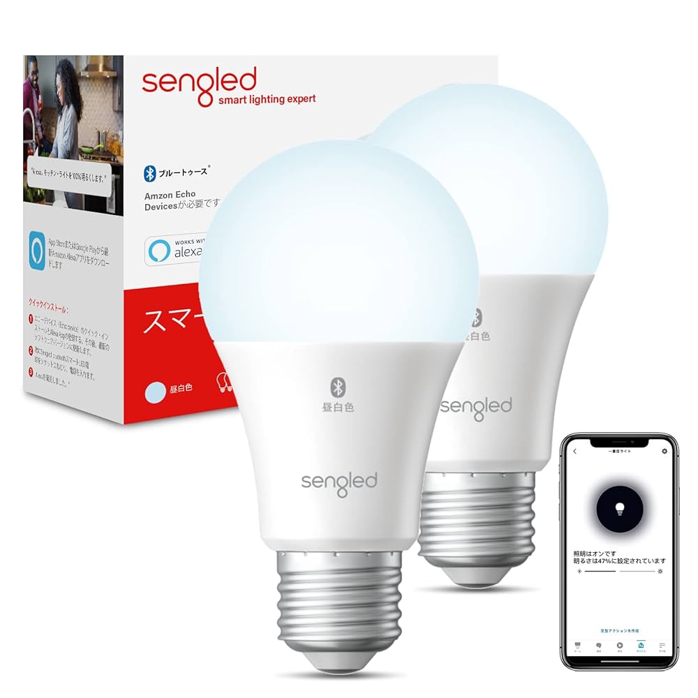 Wi-Fi接続 Sengled スマート LED電球 e26口金 Amazon.co.jp: Wi-Fi接続 Sengled スマート LED電球 e26口金 60w