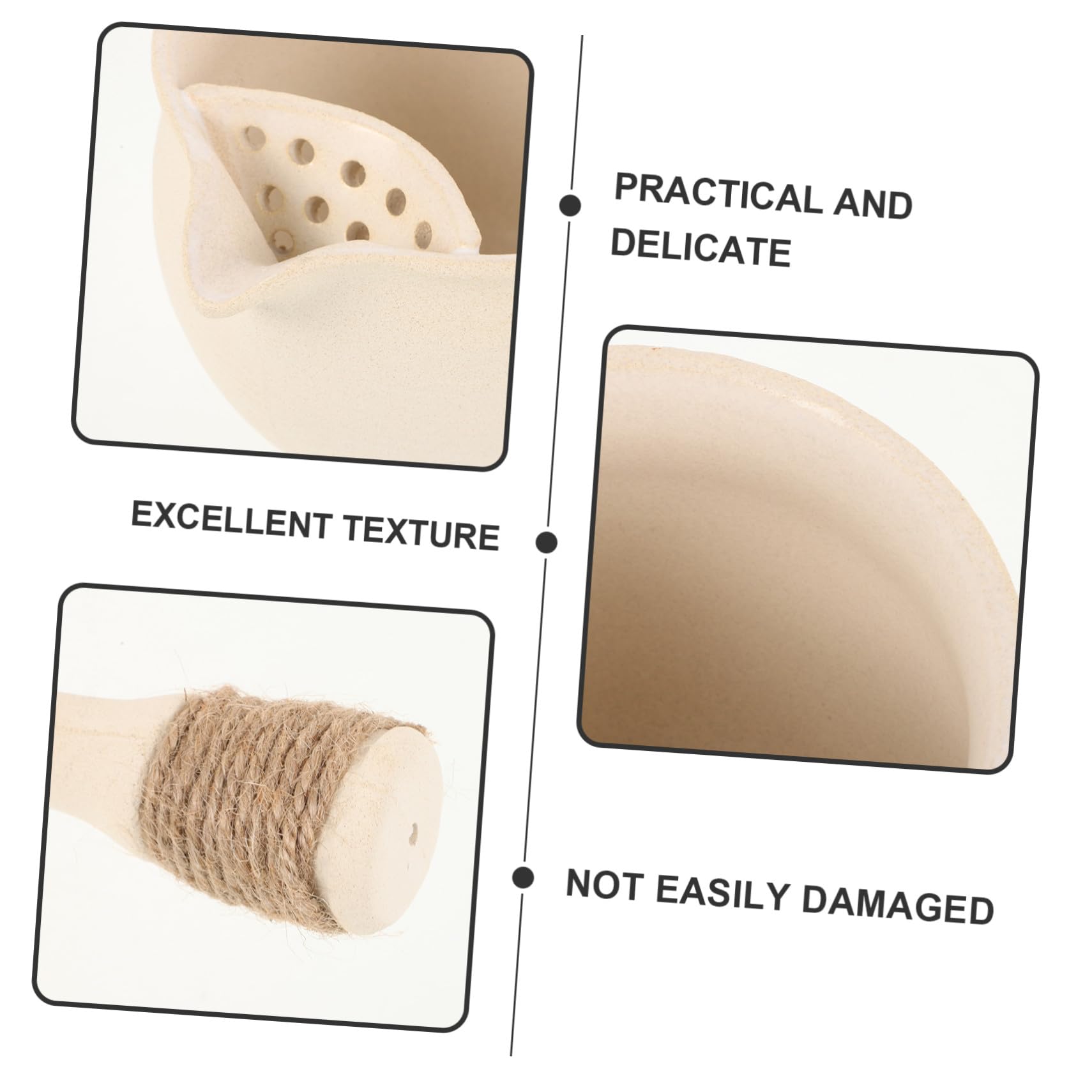 Gatuida Teekanne aus Grober Keramik mit Seitlichem Griff Geröstete Tonkeramik Beige Großes Fassungsvermögen für 1-2 Personen Ergonomischer Griff rutschfest Chinesischer Stil für Outdoor